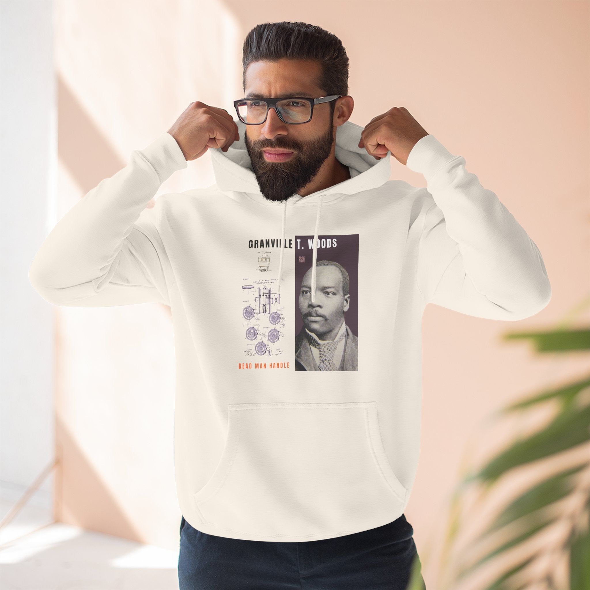 Granville T. Woods, Three-panel Historical Portrait Hoodie (City Champs)