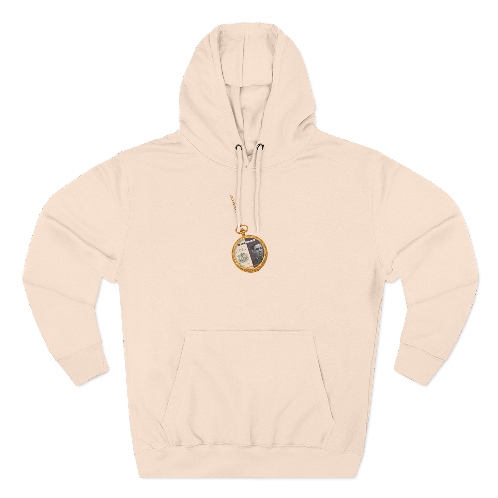 Jan Ernst Matzeliger Pocket Watch Three-Panel Historic Black Portrait Hoodie