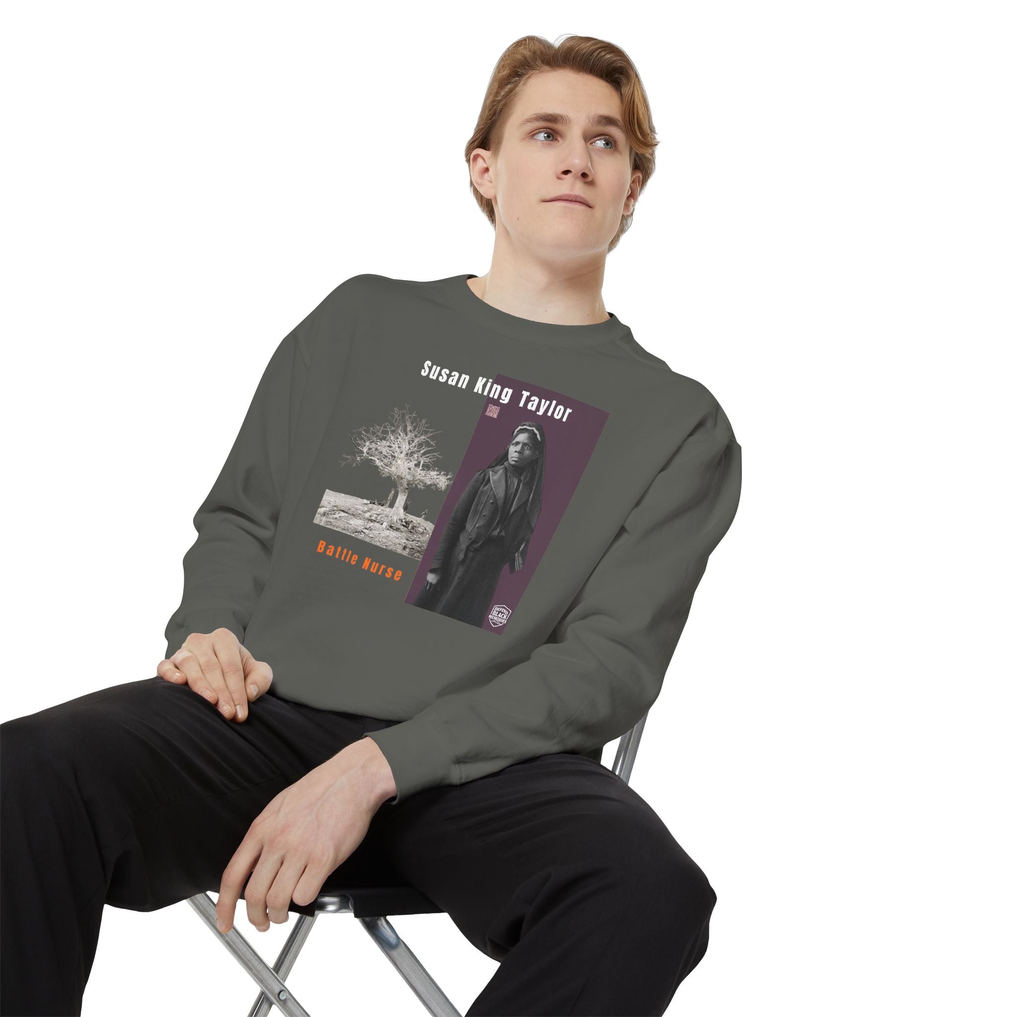 Susie King Taylor: Unisex Garment-Dyed Sweatshirt (City Champs)