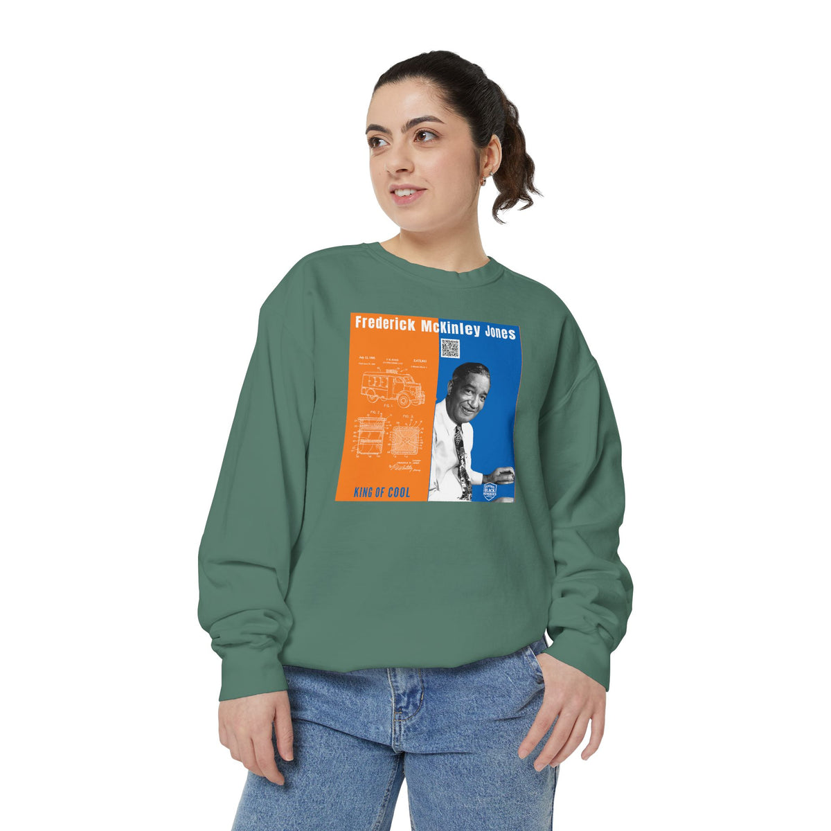 Frederick McKinley Jones, Unisex, Garment-Dyed Sweatshirt (City Champs)
