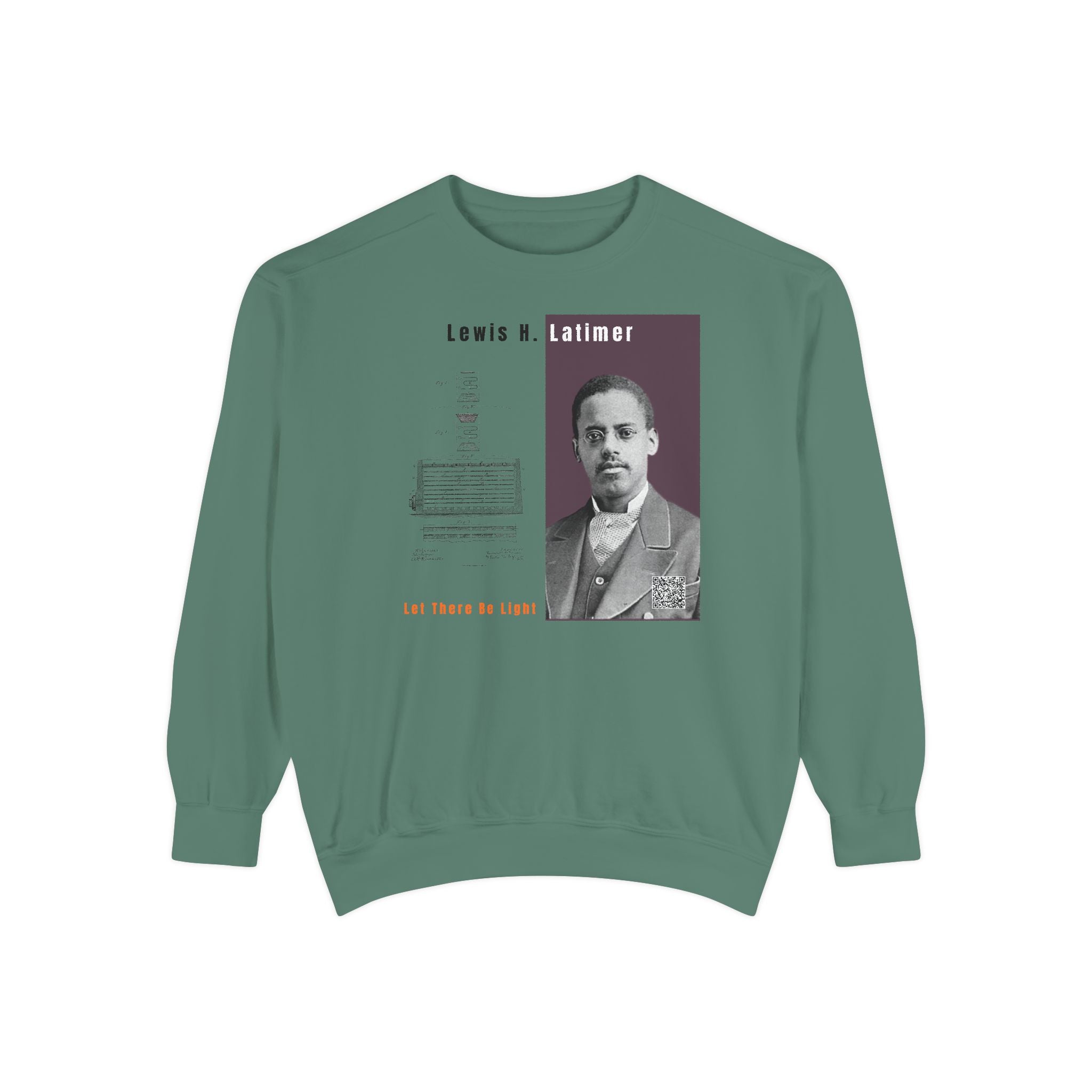 Defend Black Memories: Lewis Latimer Unisex Garment-Dyed Sweatshirt