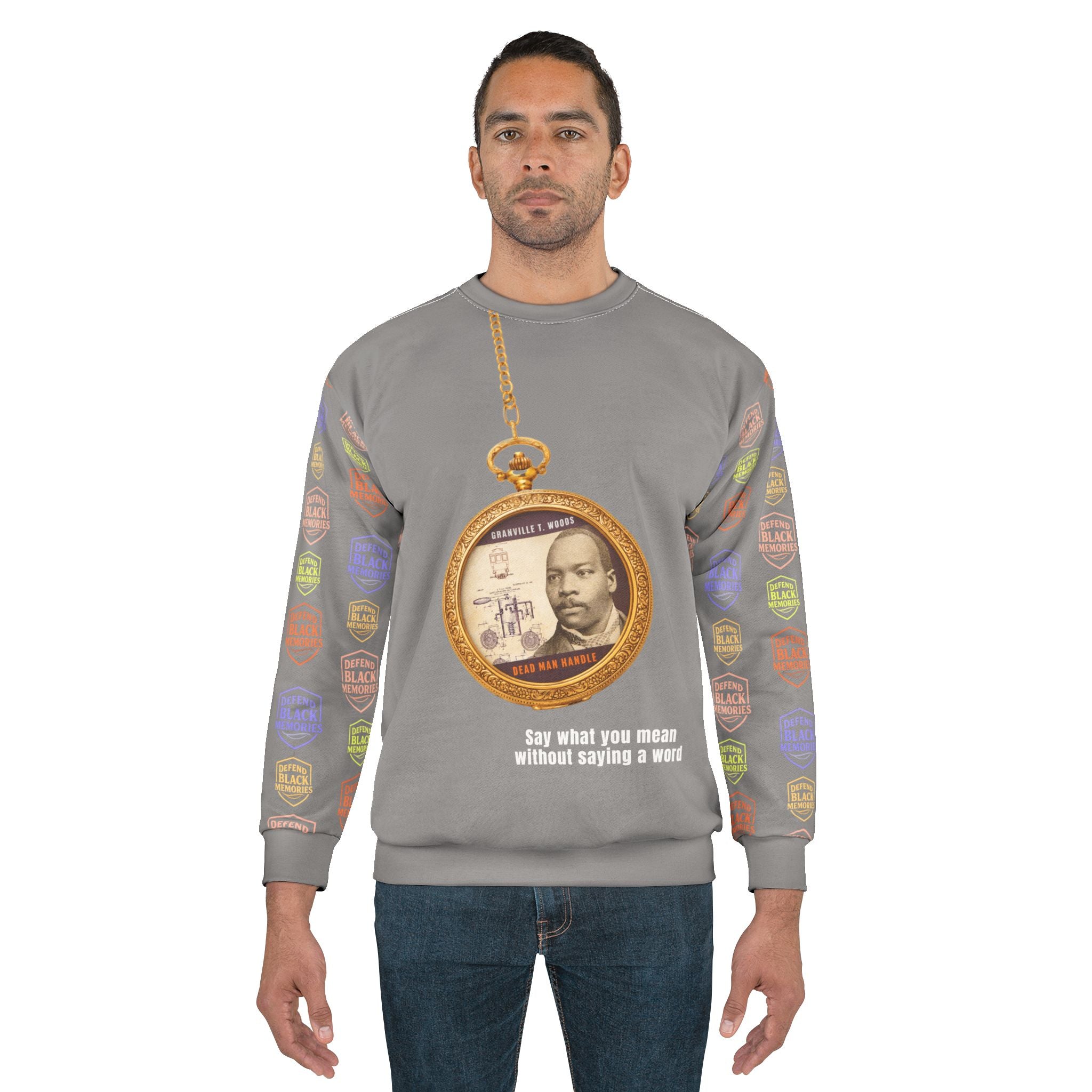 Granville T. Woods, Times Up, Sweatshirt (Grey)