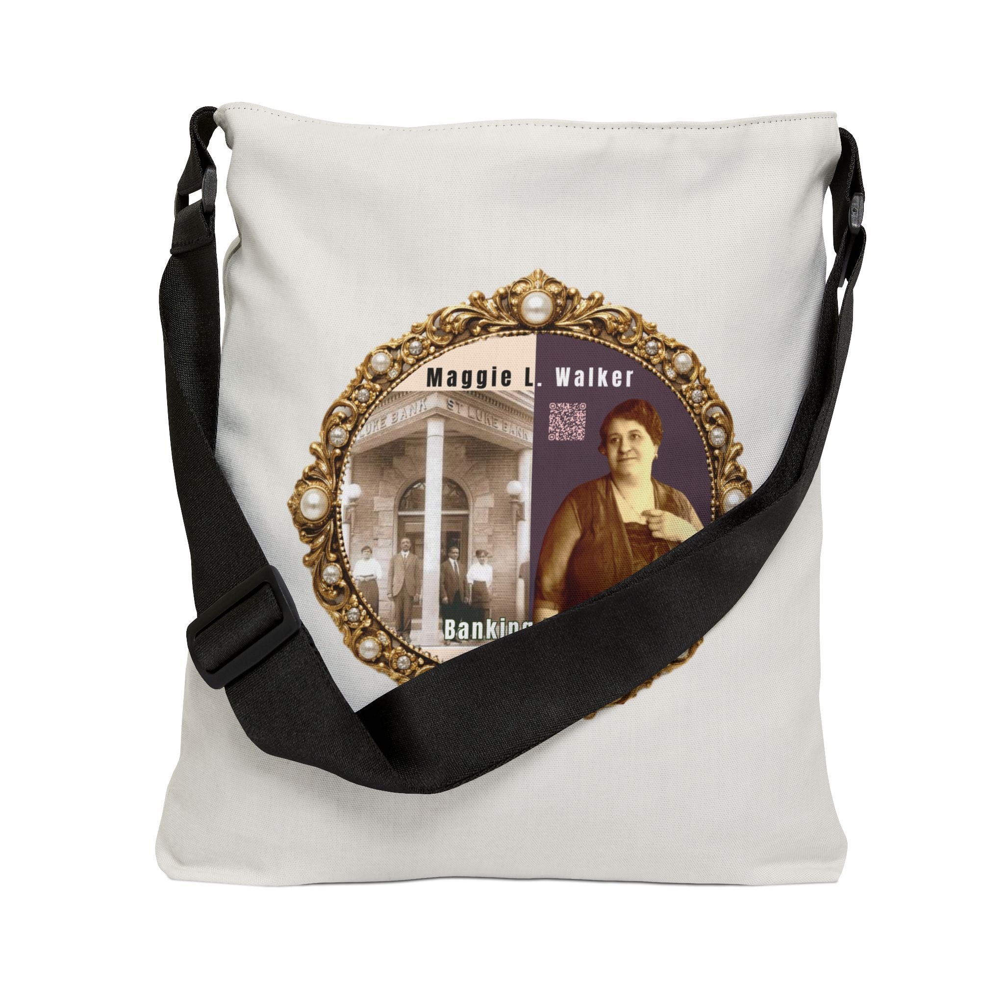 Maggie L Walker Brooch Logo Shoulder Bag (Cream Neutral)