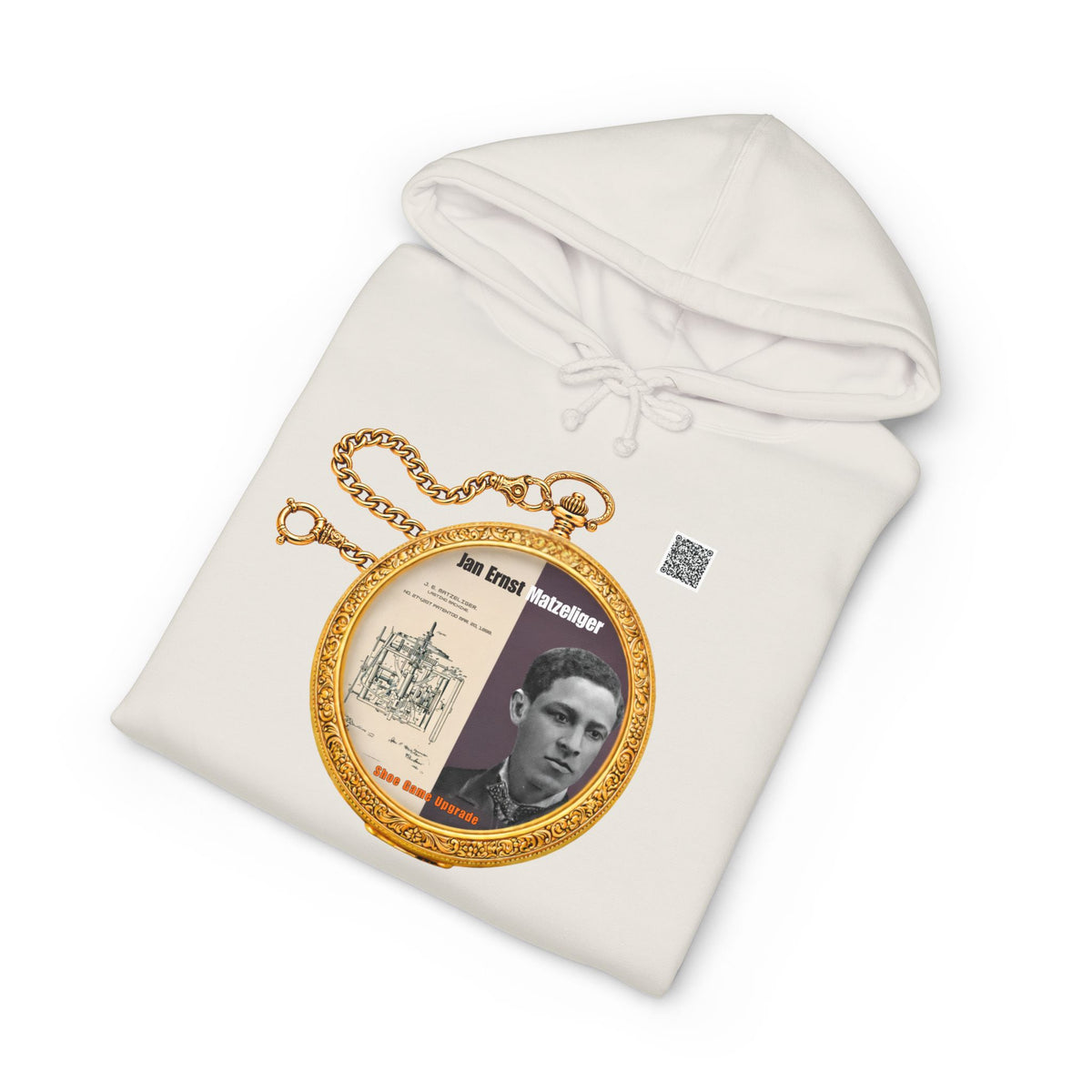 Jan Ernst Matzeliger Historical Portrait Pocket Watch Hoodie