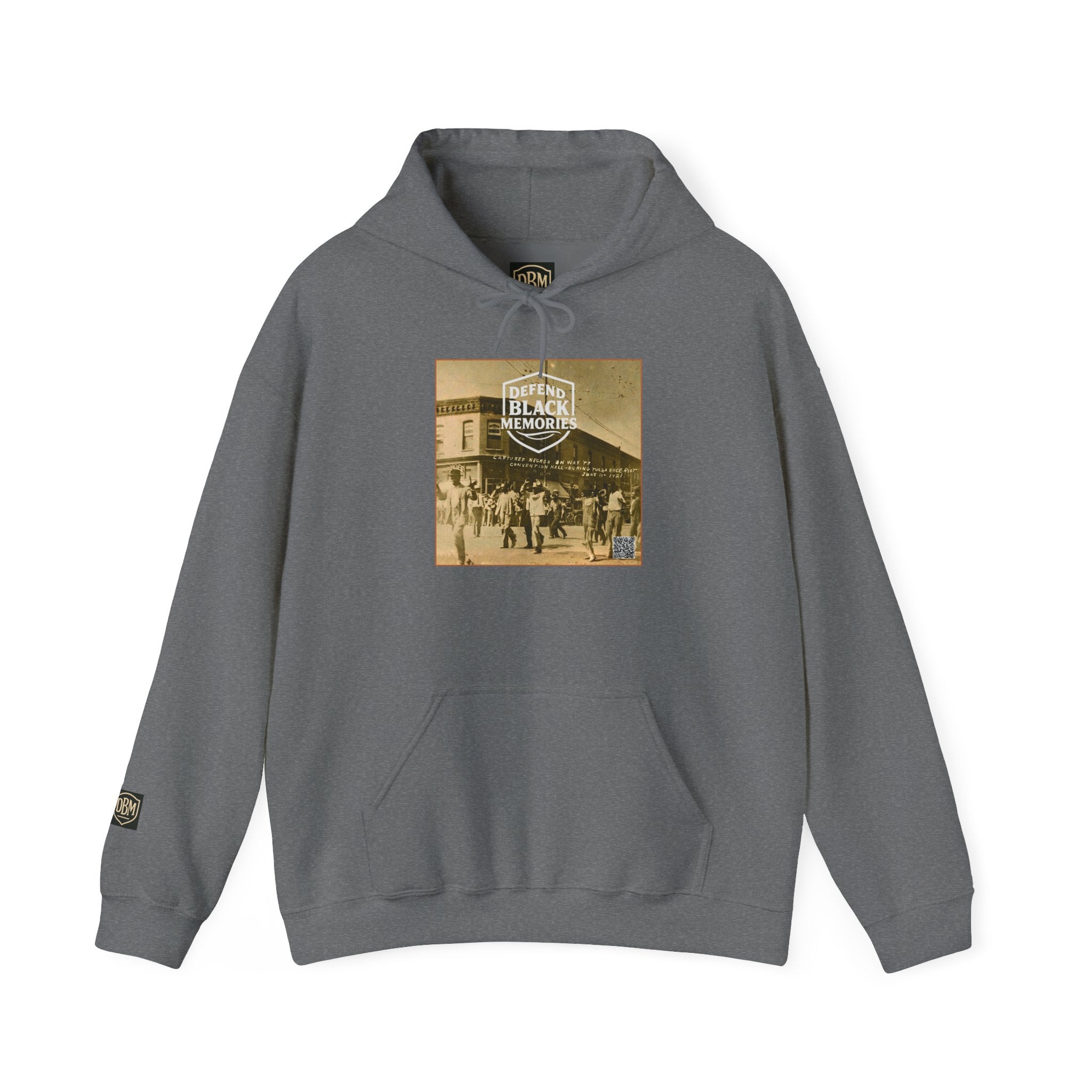 Defend Black Memories:Tulsa Race Massacre Hoodie — Vintage Photo Social Justice Pullover