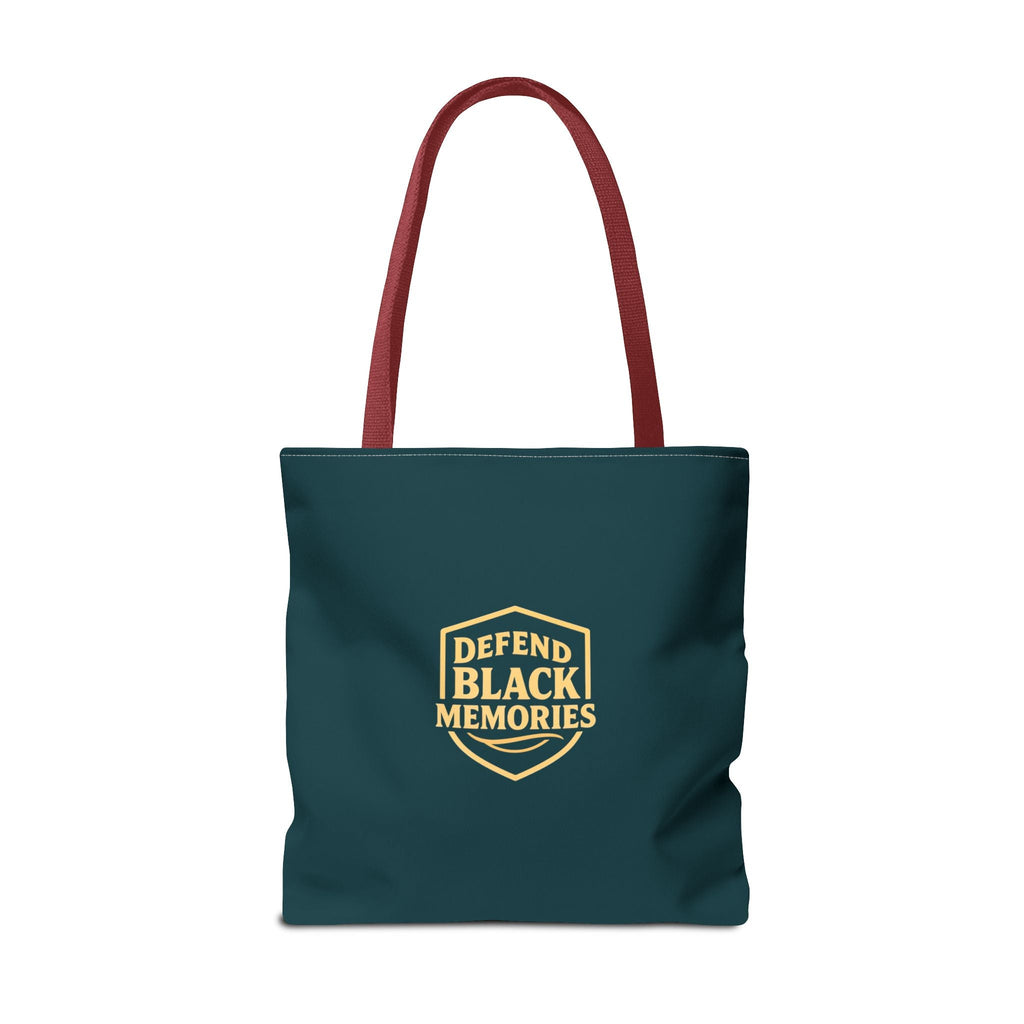 Elijah McCoy 'The Real McCoy' Tote Bag — Inspirational History Tribute (Muted Teal)