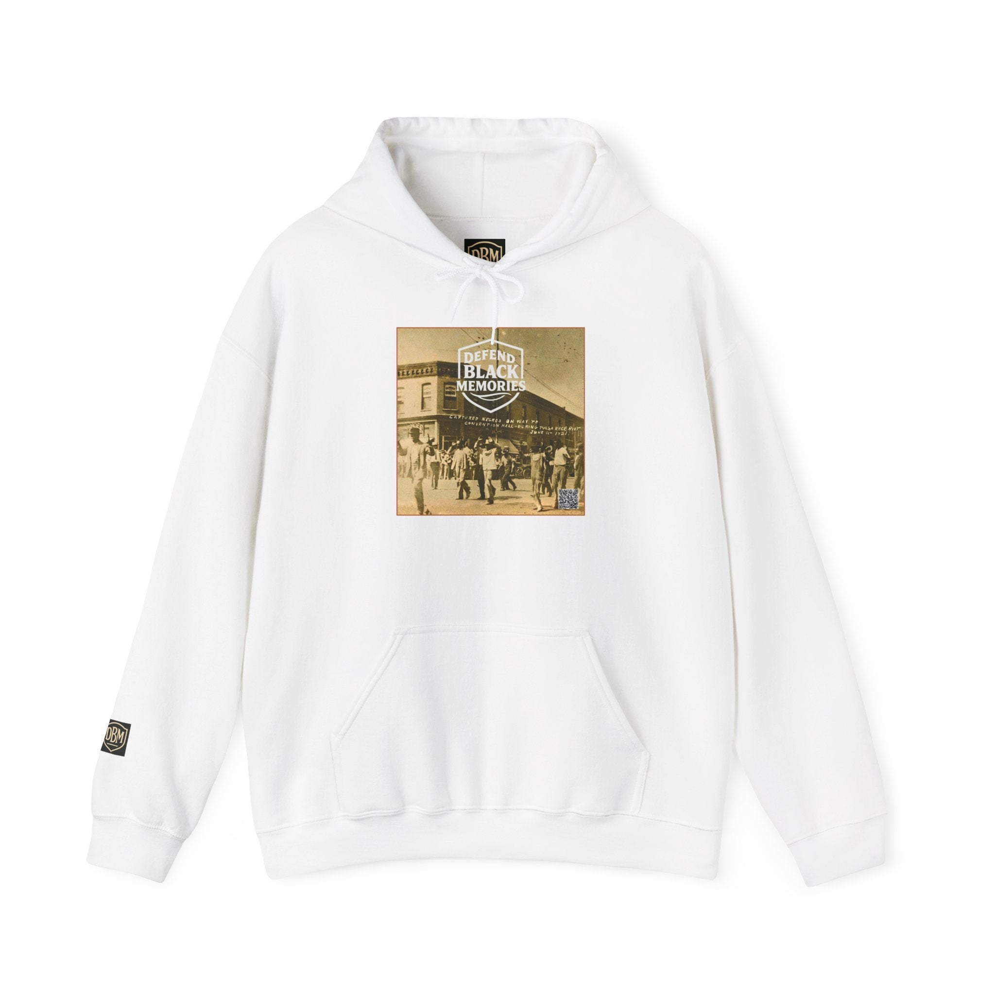 Defend Black Memories:Tulsa Race Massacre Hoodie — Vintage Photo Social Justice Pullover