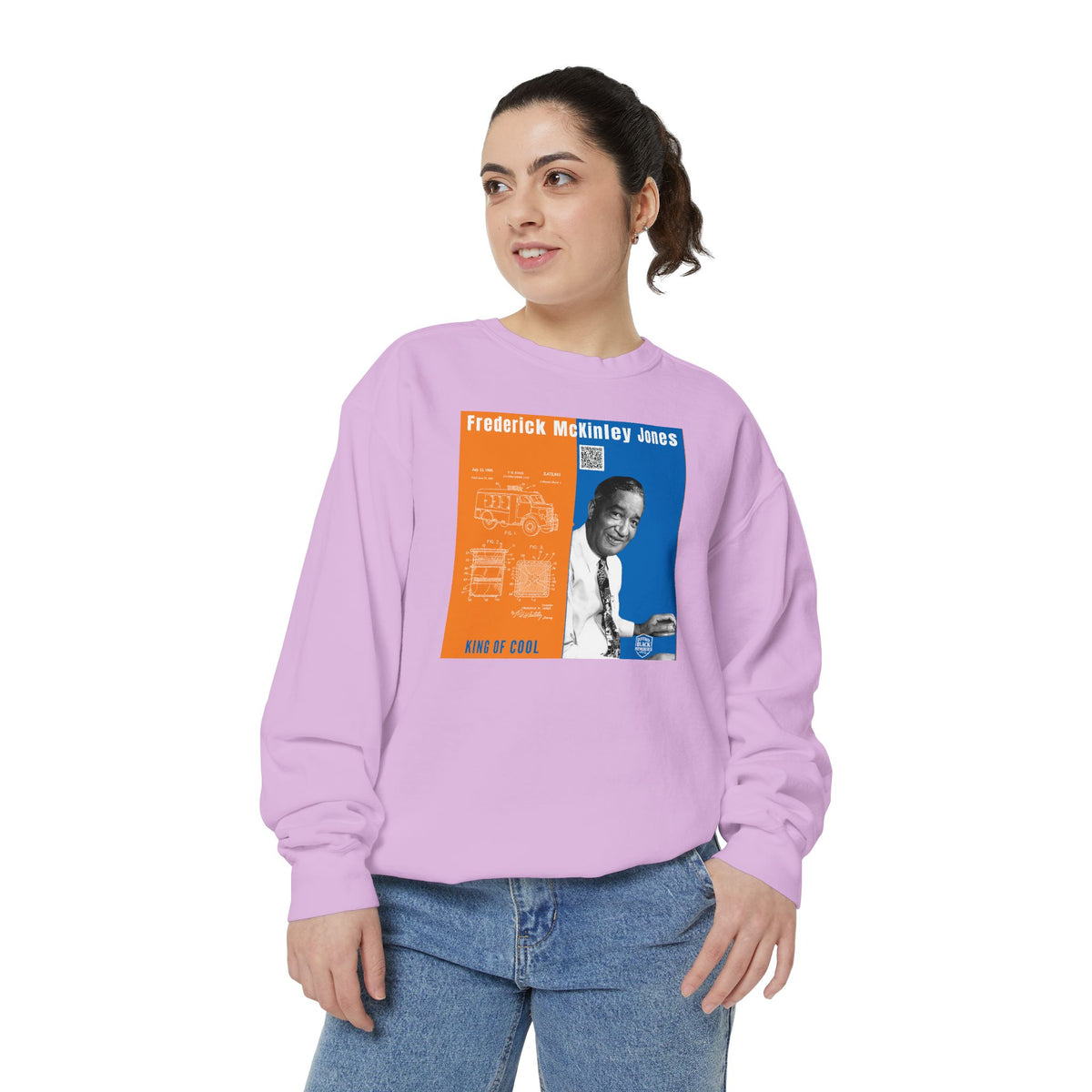 Frederick McKinley Jones, Unisex, Garment-Dyed Sweatshirt (City Champs)