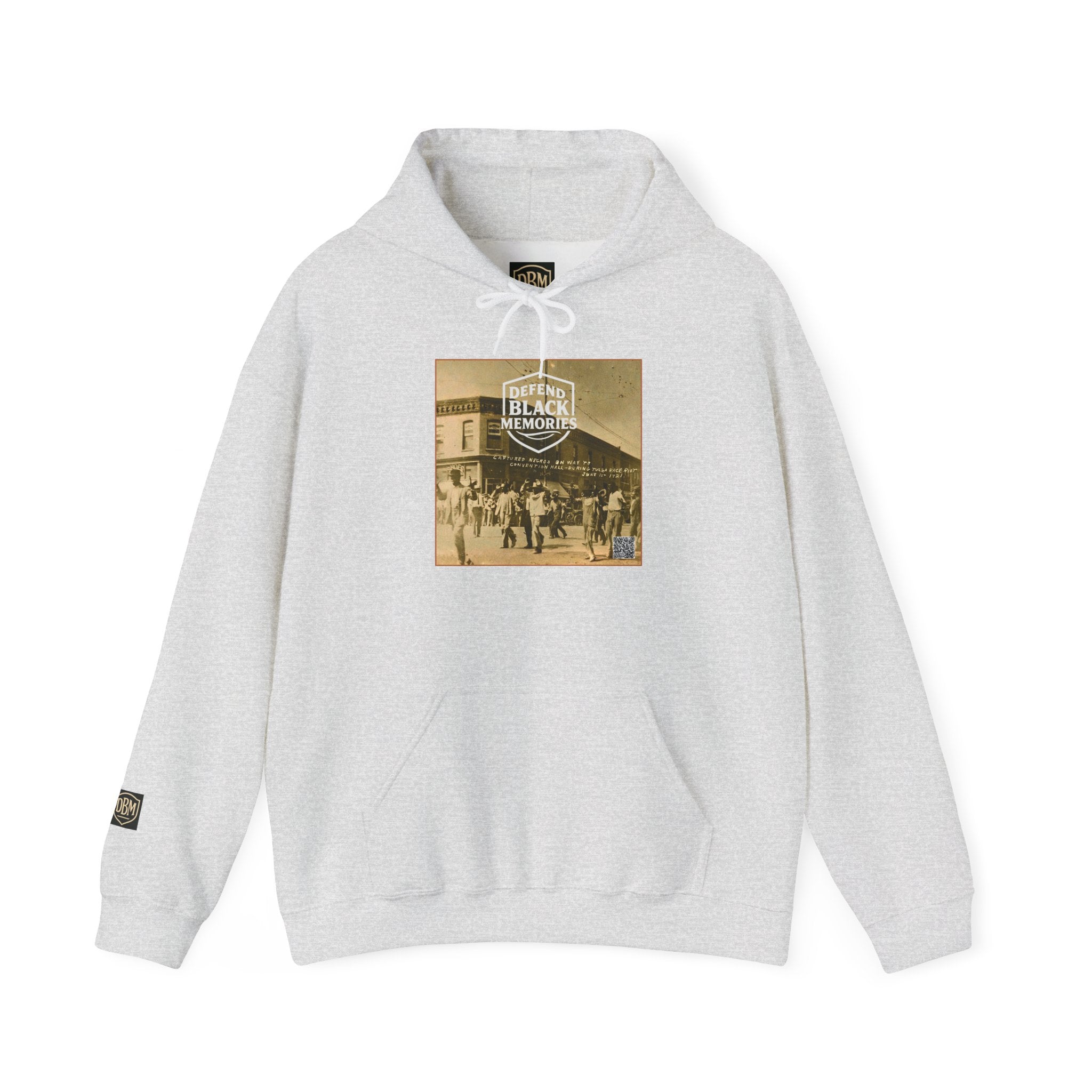 Defend Black Memories:Tulsa Race Massacre Hoodie — Vintage Photo Social Justice Pullover