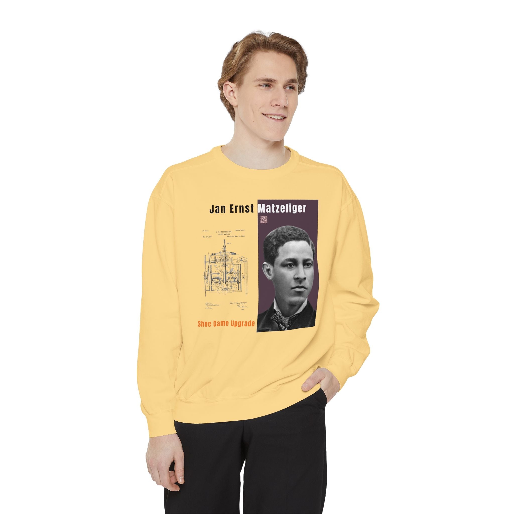 Defend Black Memories: Jan Matzeliger Heritage Crewneck Sweatshirt