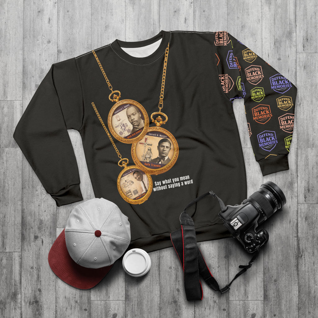 Woods, Morgan, Jones, Unisex, "Triple Time", Sweatshirt (Black)