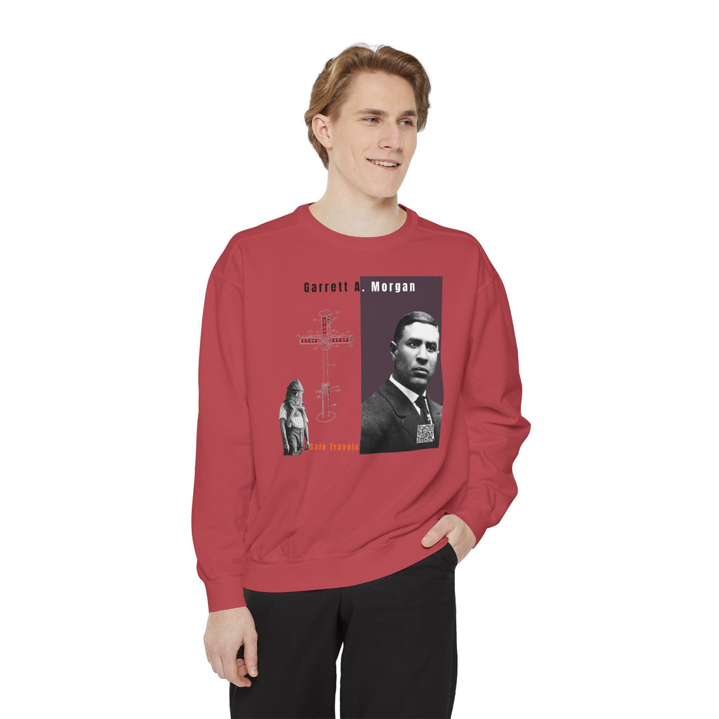 Defend Black Memories: Garrett A. Morgan Unisex Garment-Dyed Sweatshirt