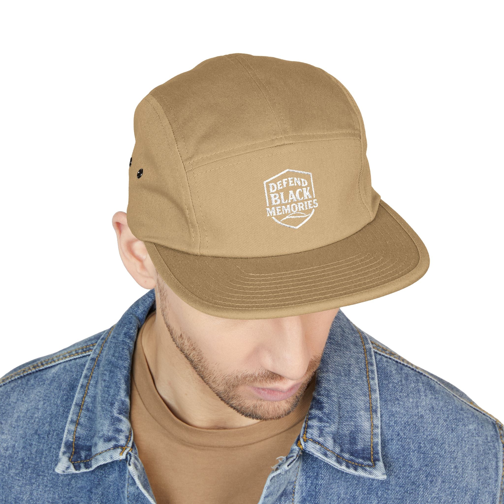 Embroidered Logo 5-Panel Cap