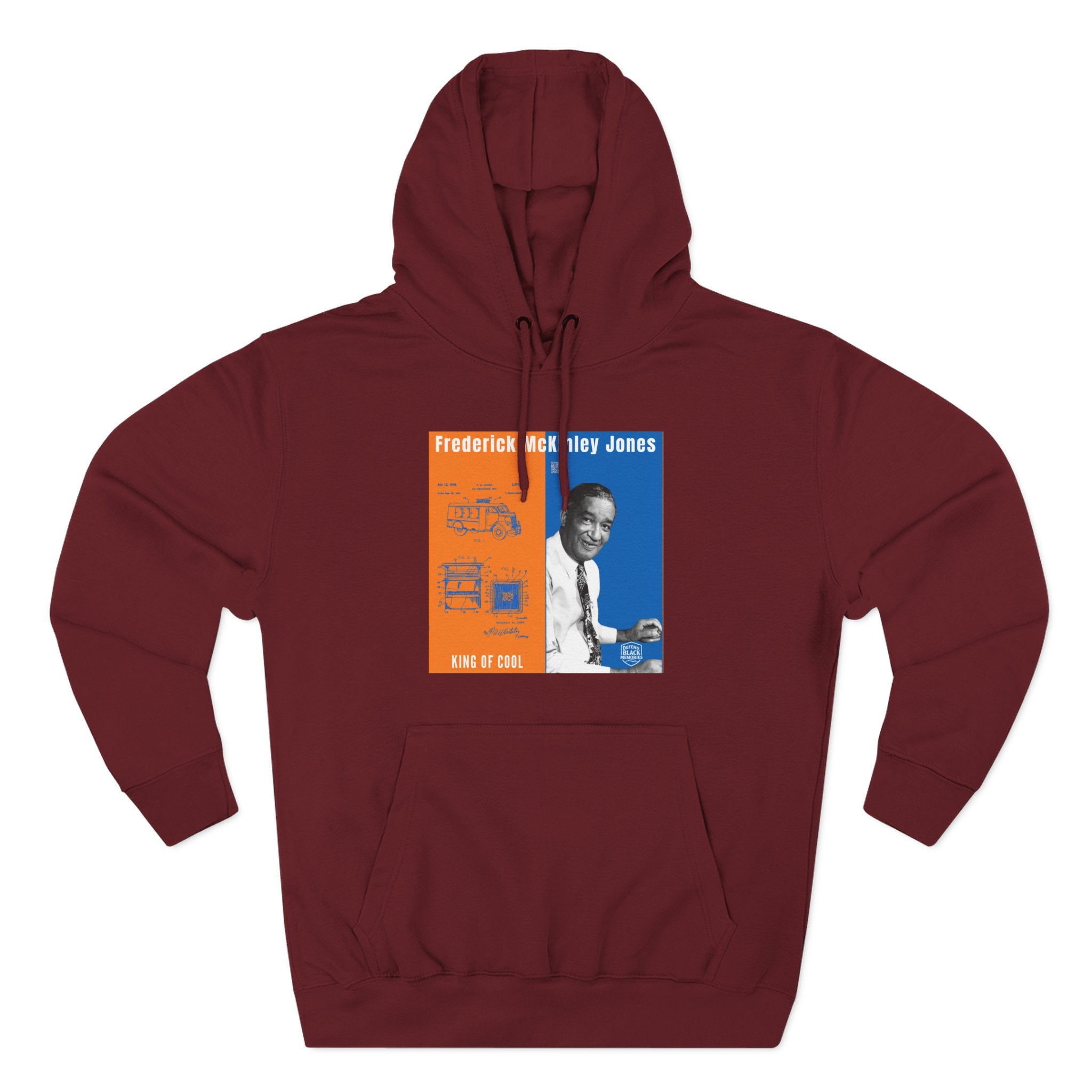 Frederick McKinley Jones, Unisex, Three-panel Historical Portrait Hoodie (City Champs)