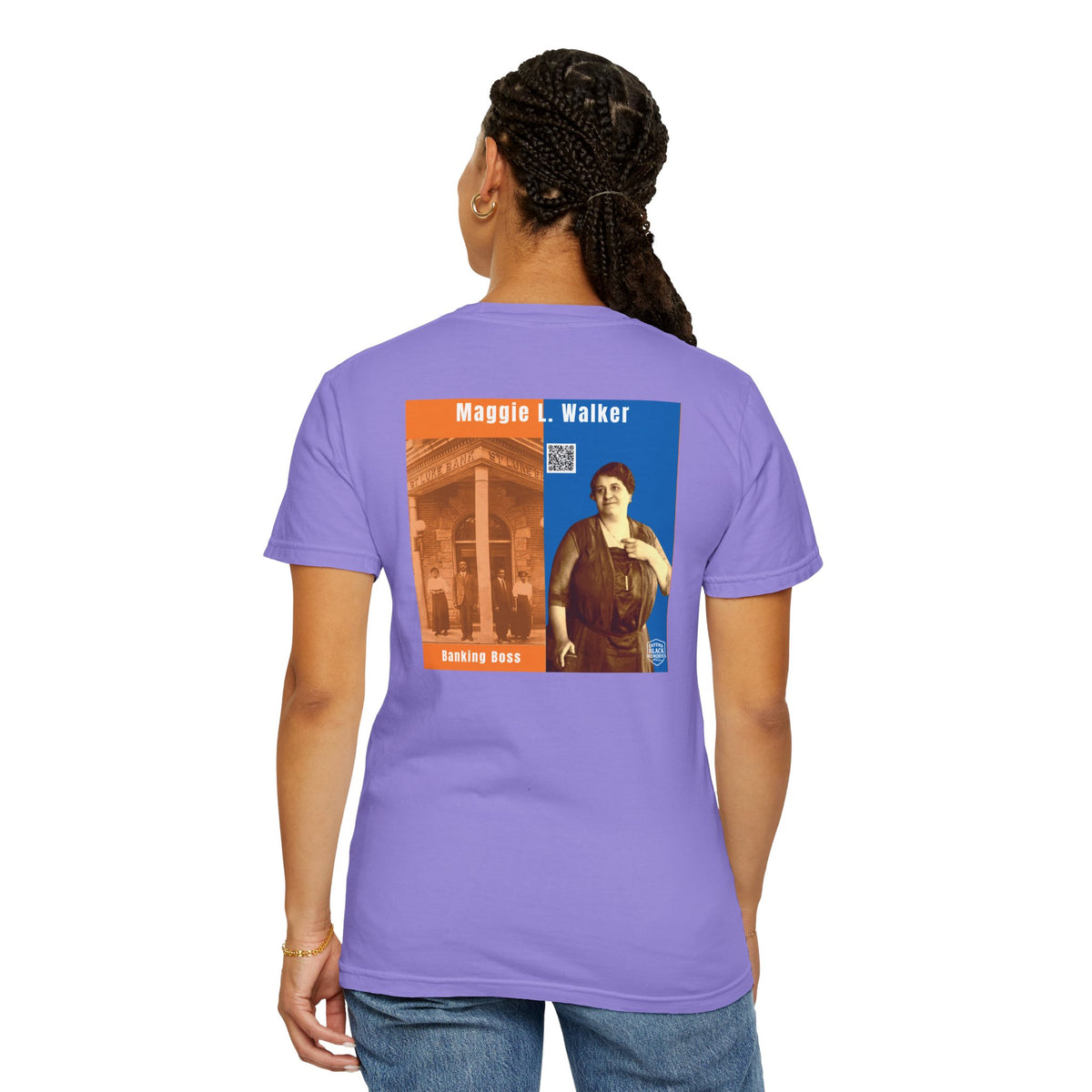 Maggie L. Walker, Unisex, 2 Side Historical Portrait T-shirt