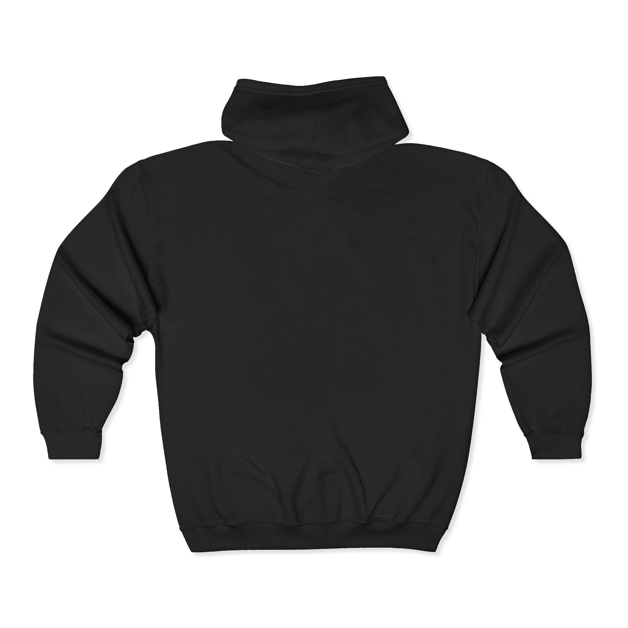 Defend Black Memories:Retro Shield Zip Hoodie — Minimal Crest Full-Zip Sweatshirt