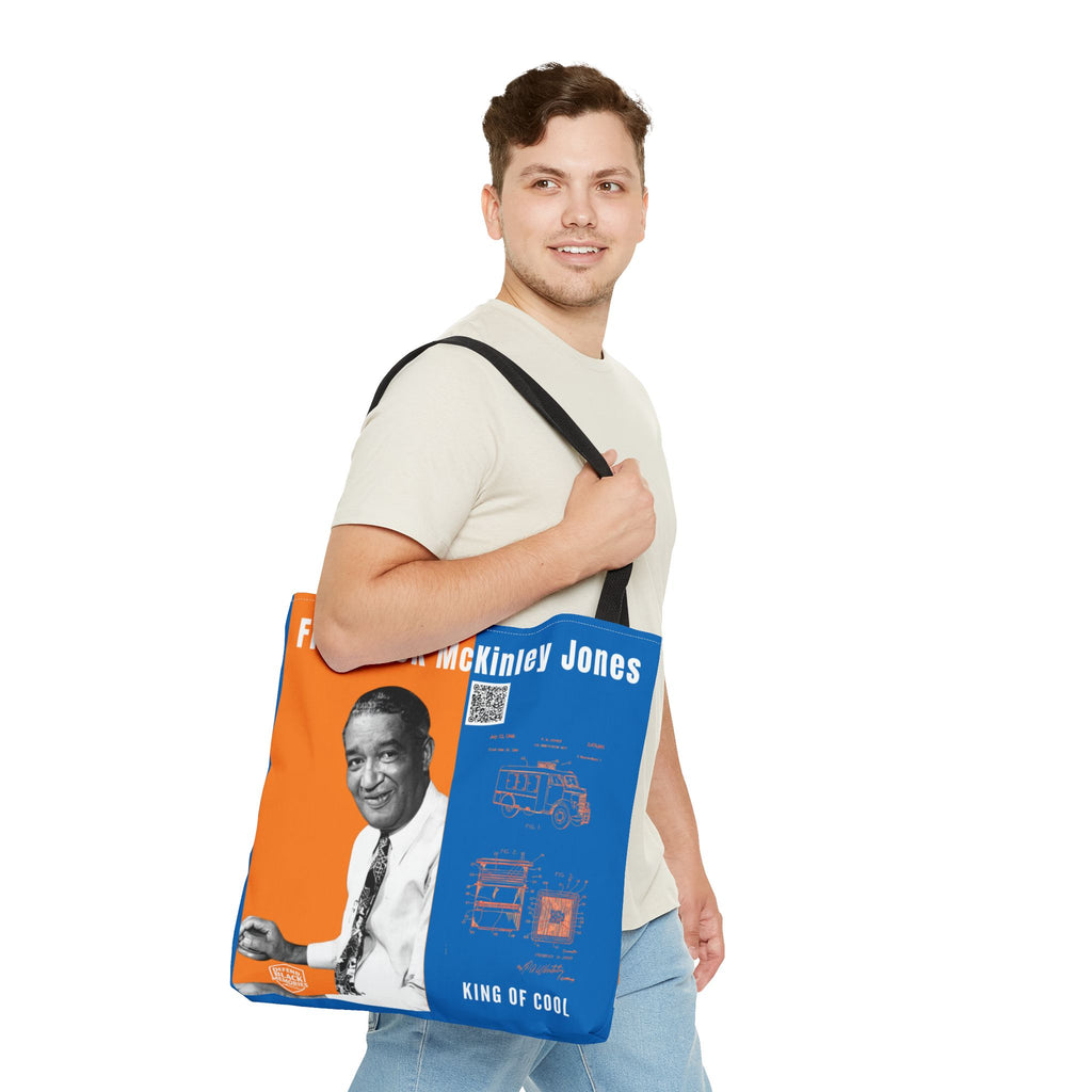 Frederick McKinley Jones, Historical Portrait Tote Bag (Double Side City Champs Blue)