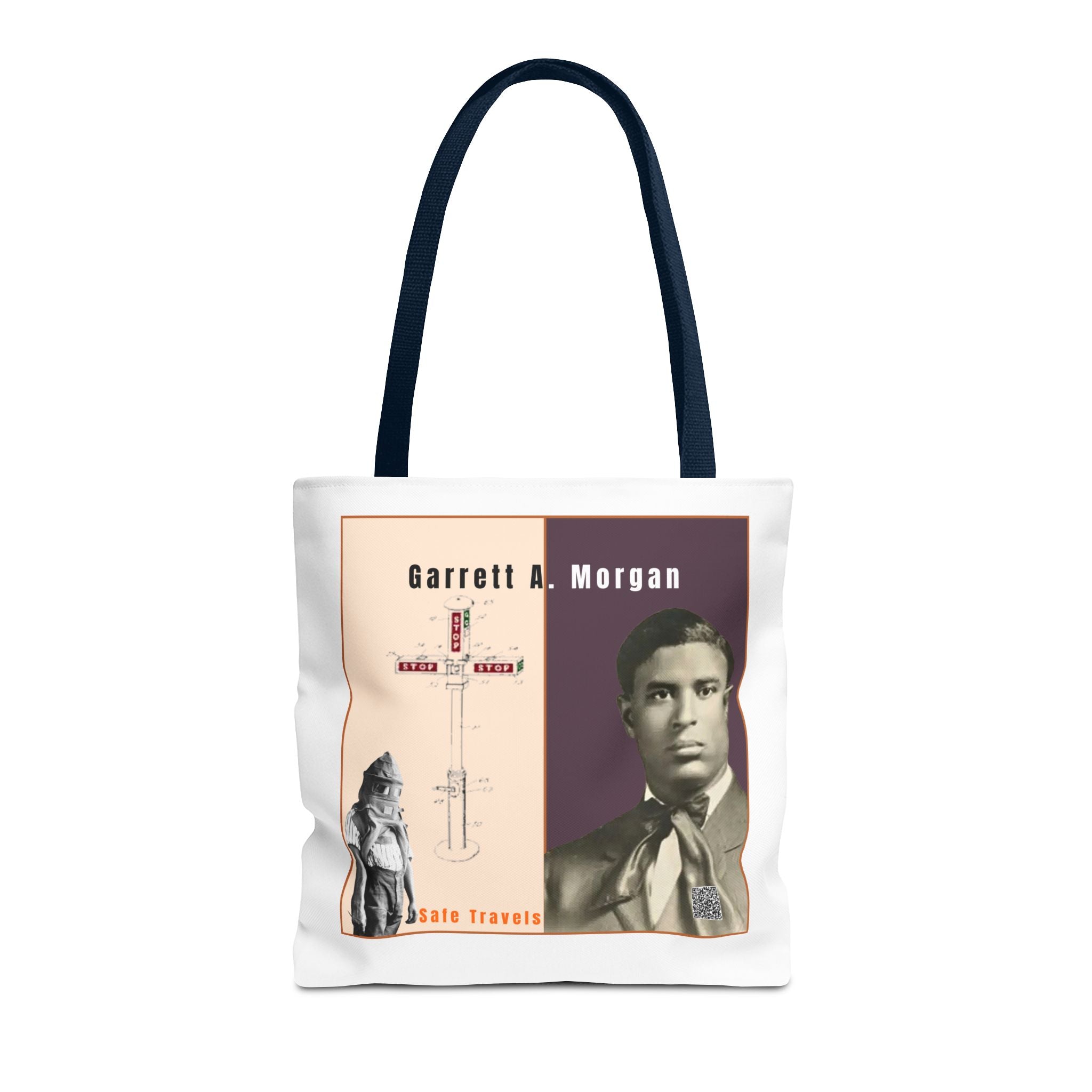 Garrett A. Morgan Historical Portrait Tote Bag (White)
