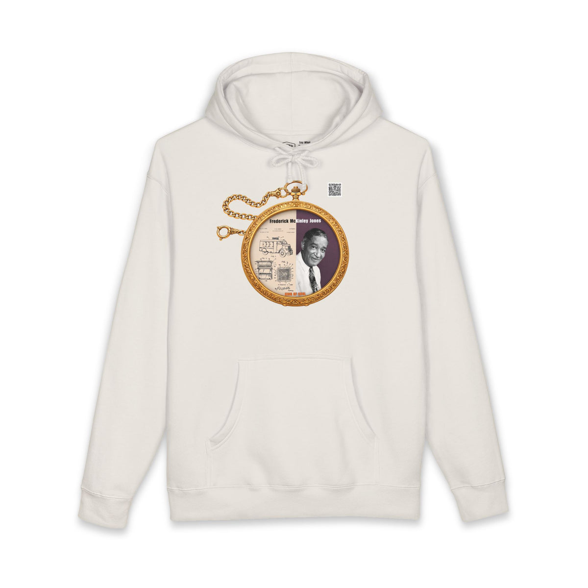 Frederick McKinley Jones Historical Portrait Pocket Watch Hoodie