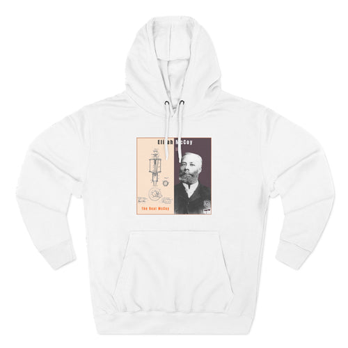 Elijah McCoy Three-Panel Design Hoodie-Historic Black Portrait Pullover (City Champs)