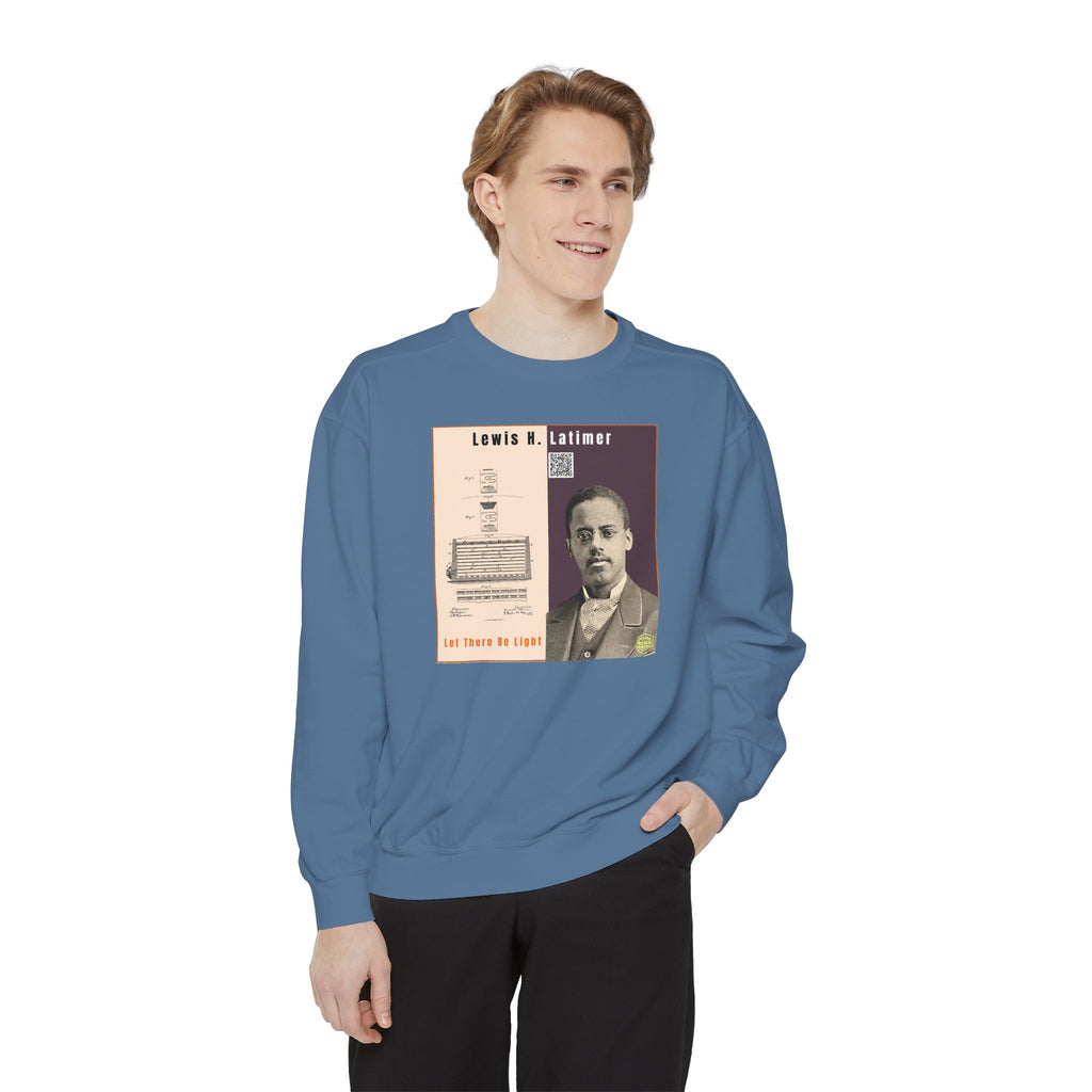 Lewis Latimer Unisex Garment-Dyed Sweatshirt (City Champs)
