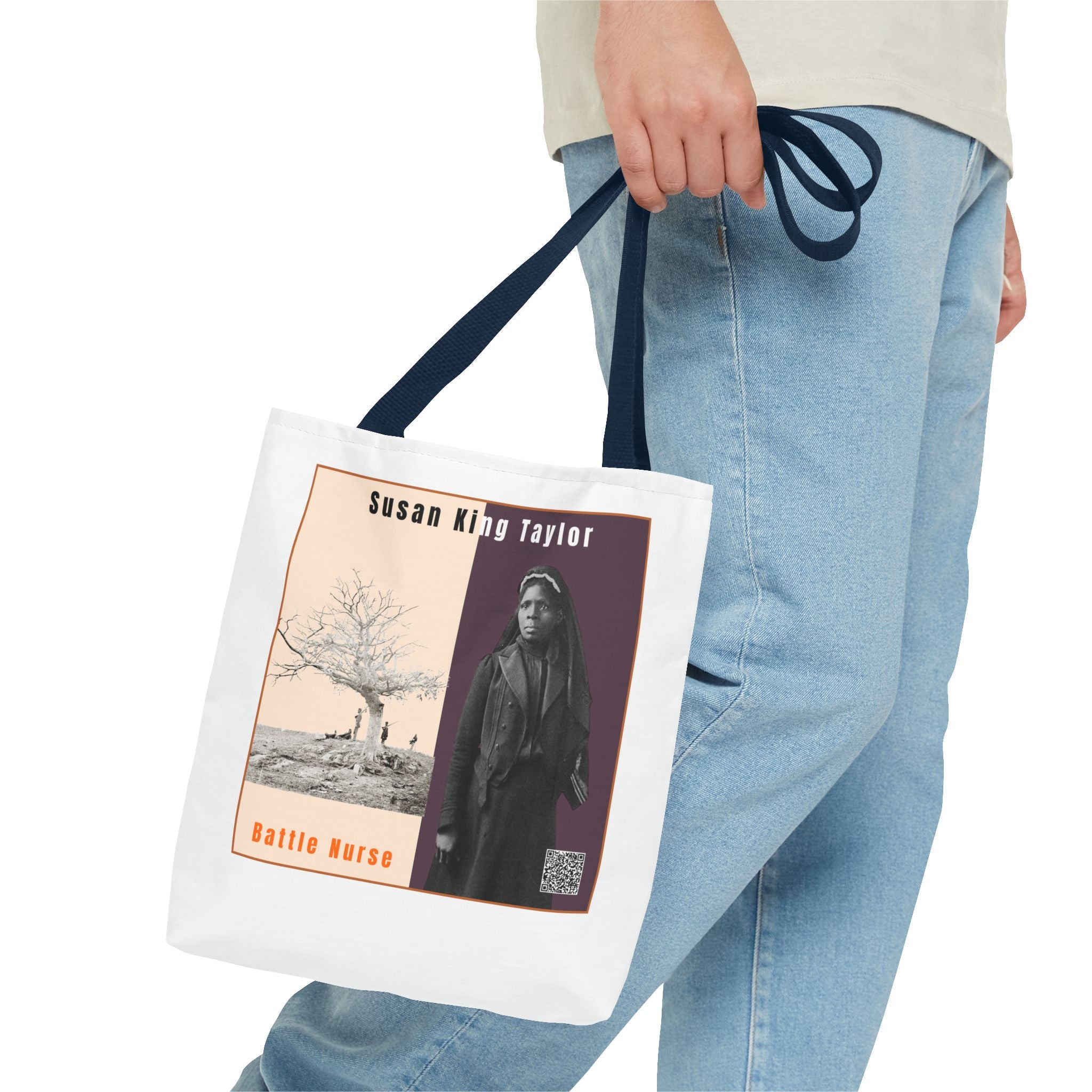 Defend Black Memories: Susan King Taylor Historical Tribute AOP Tote Bag