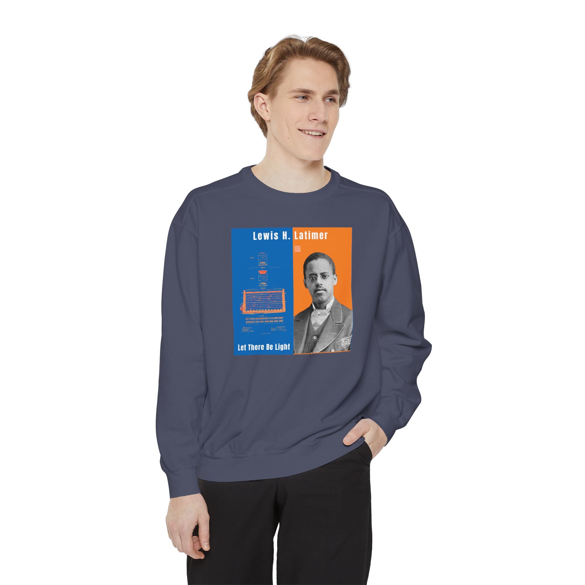 Lewis Latimer Unisex Garment-Dyed Sweatshirt (City Champs)