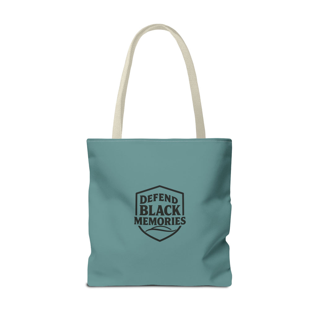 Tubman-Truth Brooch Graphic Tote Bag (Dark Teal)