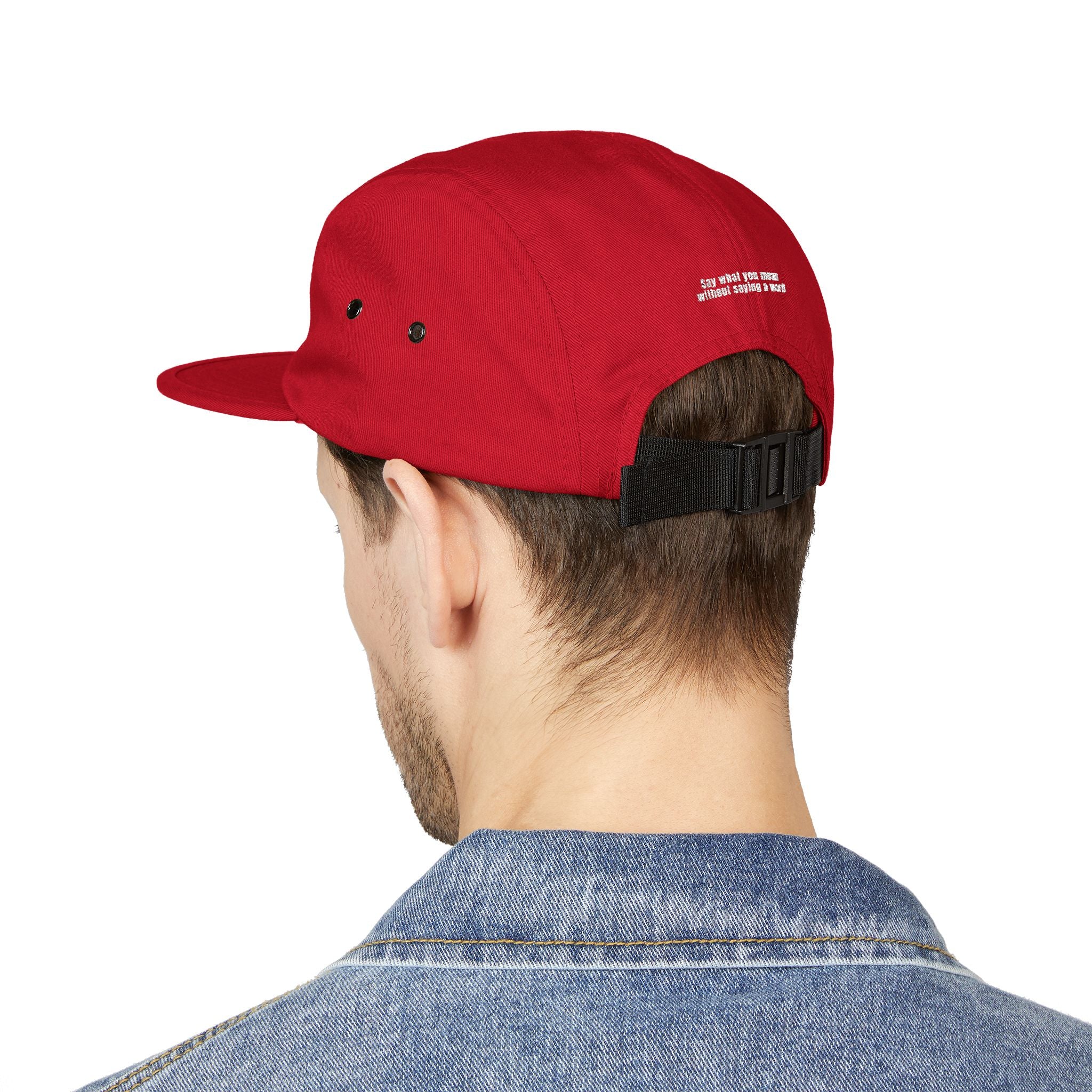 Embroidered Logo 5-Panel Cap