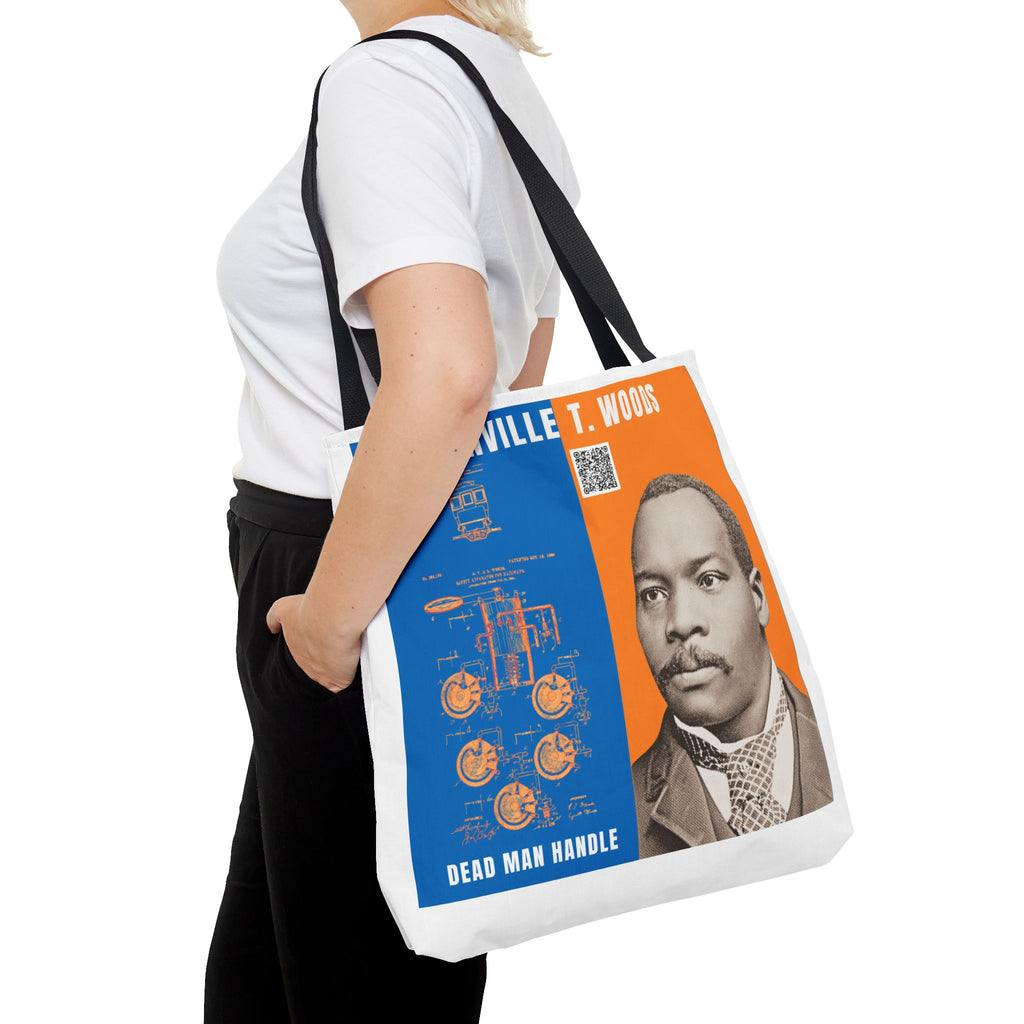 Granville T. Woods Historical Portrait Tote Bag - White (City Champs)