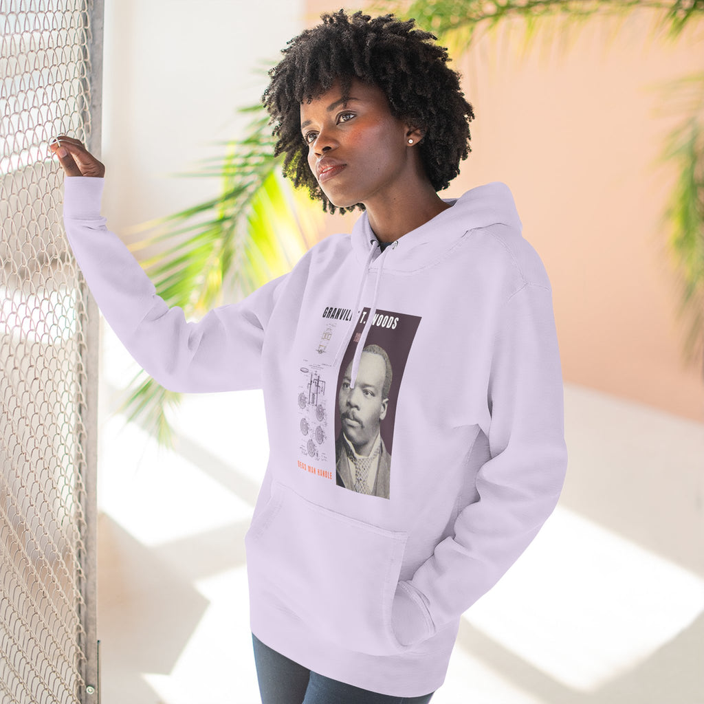 Granville T. Woods, Three-panel Historical Portrait Hoodie (City Champs)