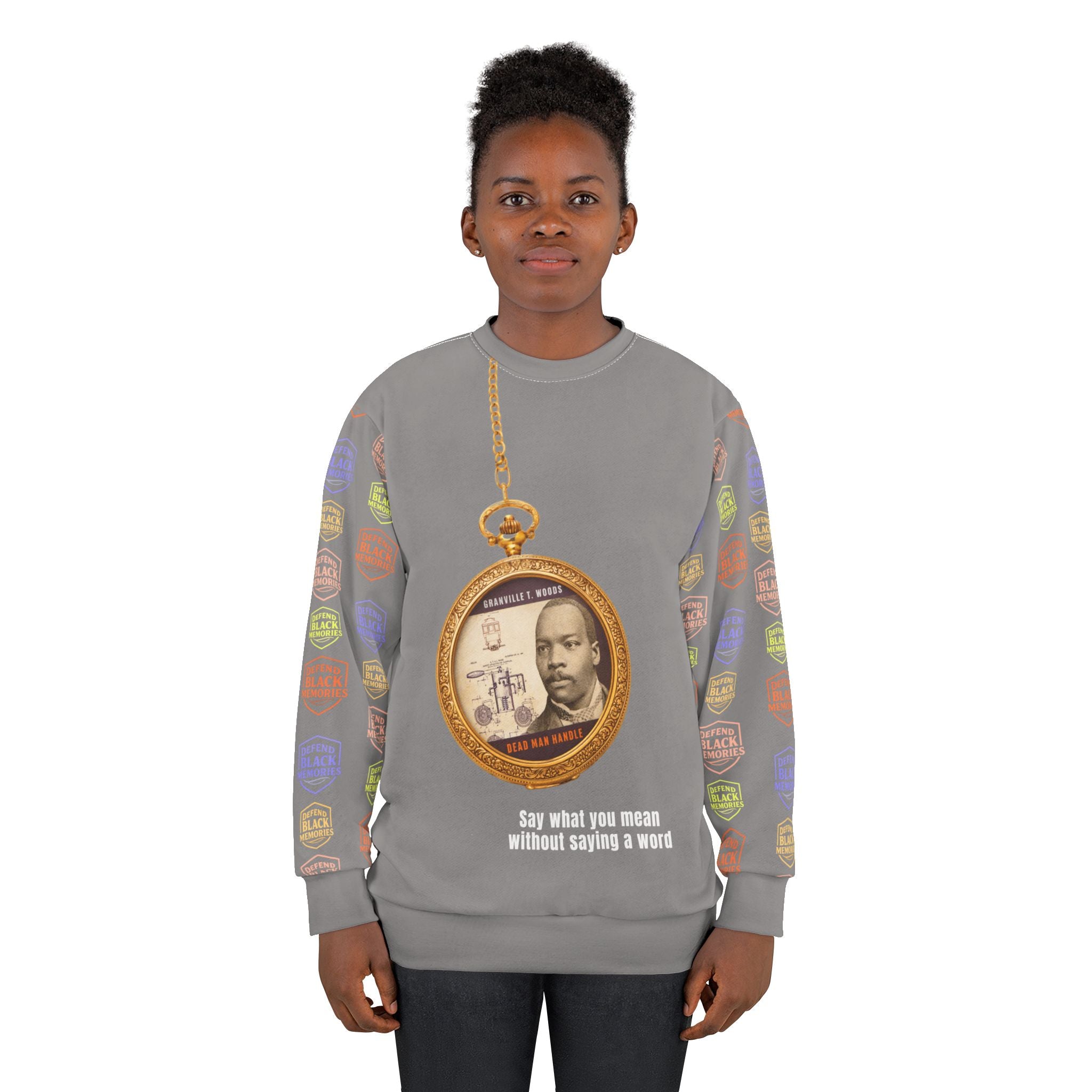 Granville T. Woods, Times Up, Sweatshirt (Grey)