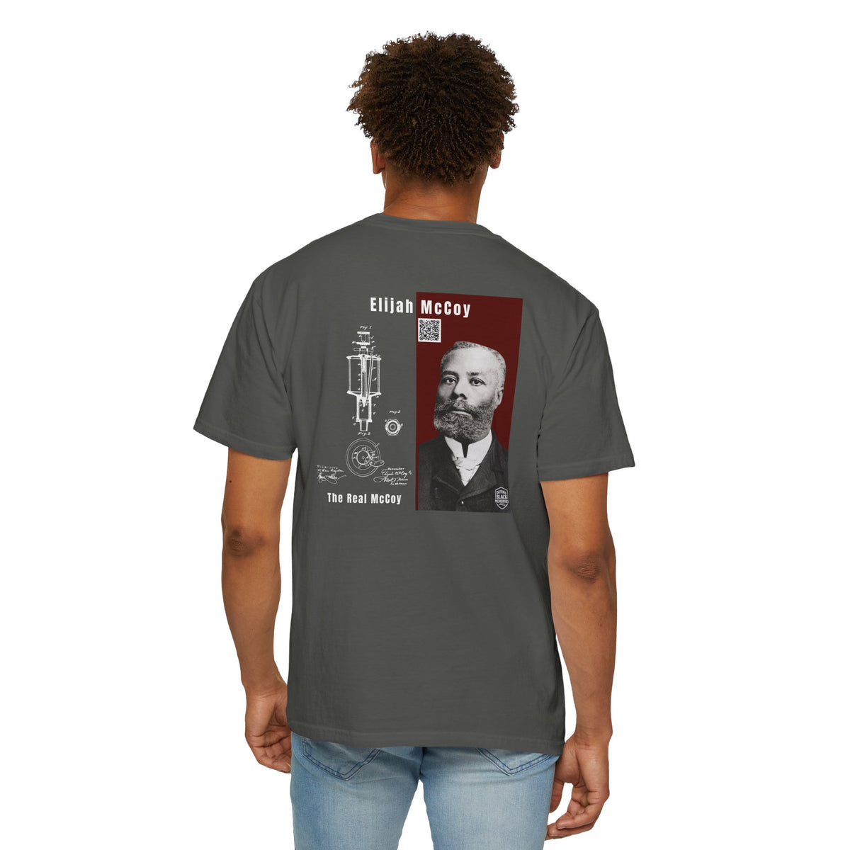 Elijah McCoy, Unisex, 2 Side, Historical Portrait T-shirt