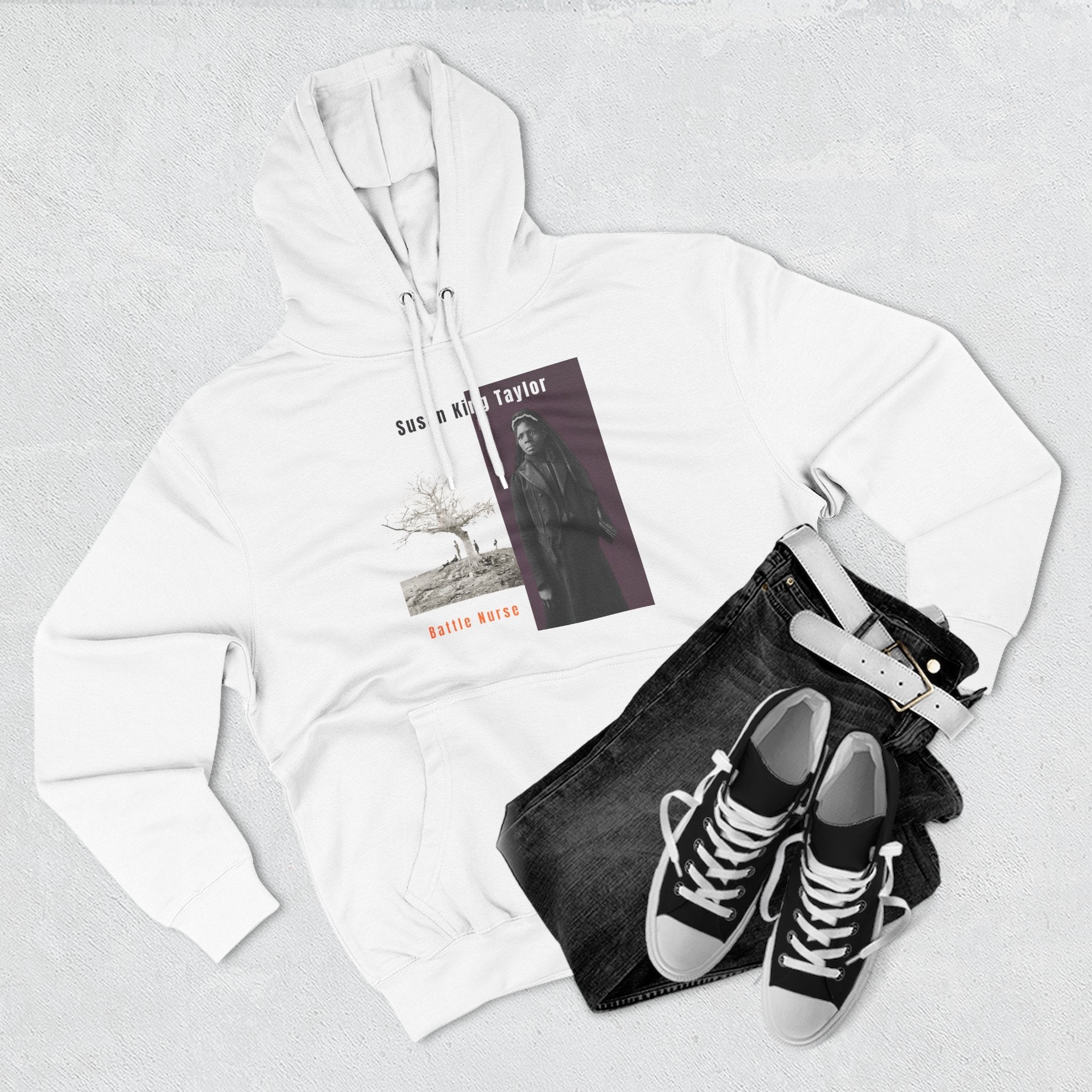 Susan King Taylor, Three-panel Historical Portrait Hoodie