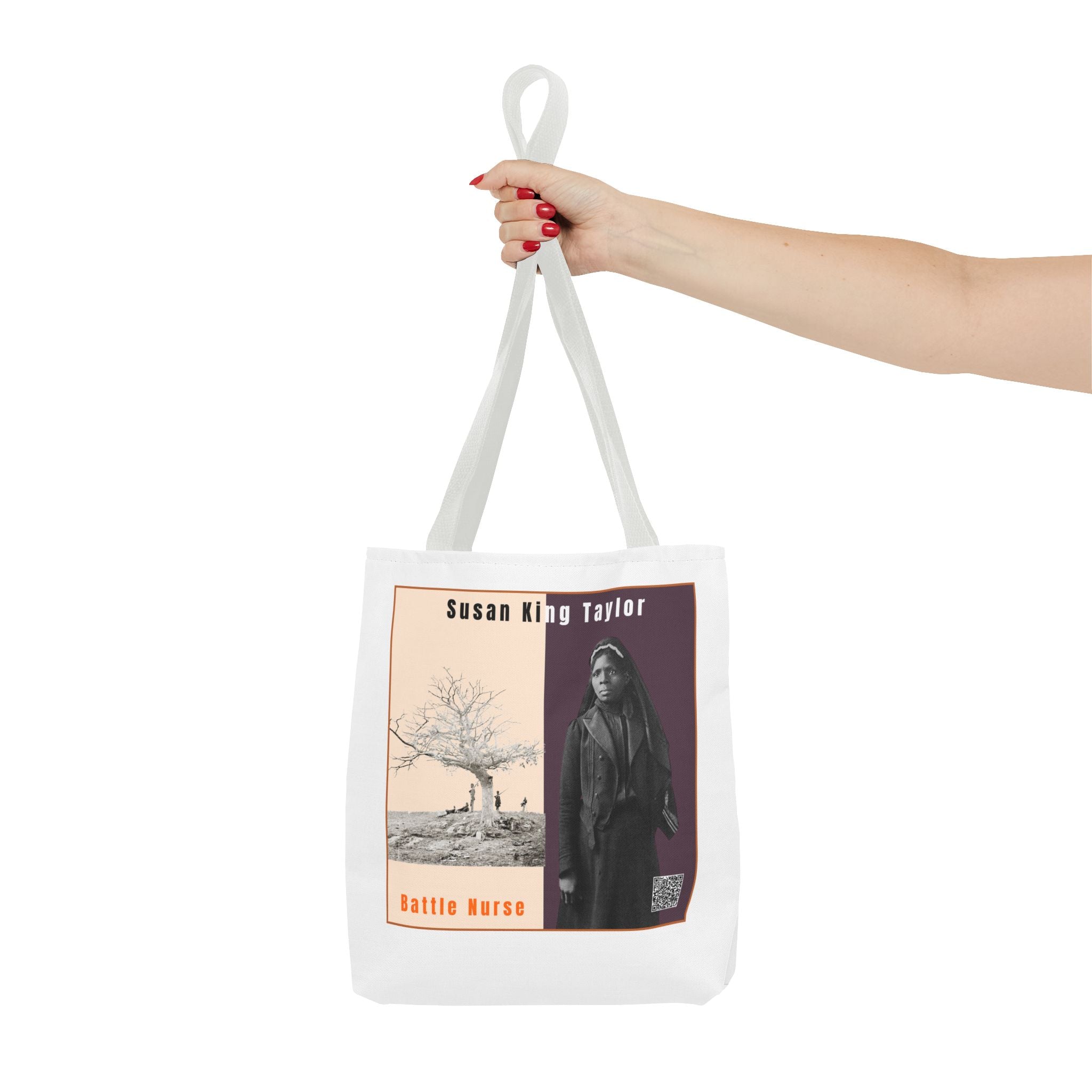 Defend Black Memories: Susan King Taylor Historical Tribute AOP Tote Bag