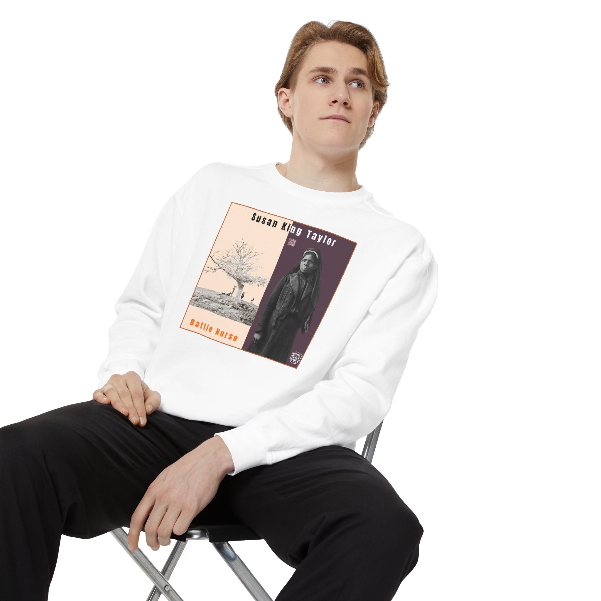 Susie King Taylor: Unisex Garment-Dyed Sweatshirt (City Champs)