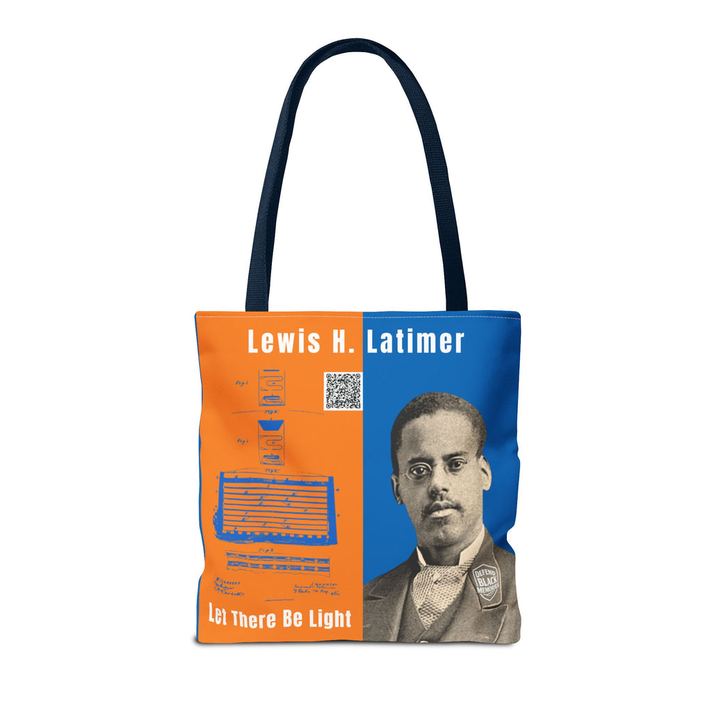 Lewis H. Latimer, Historical Portrait Tote Bag (Double Side City Champs Blue)