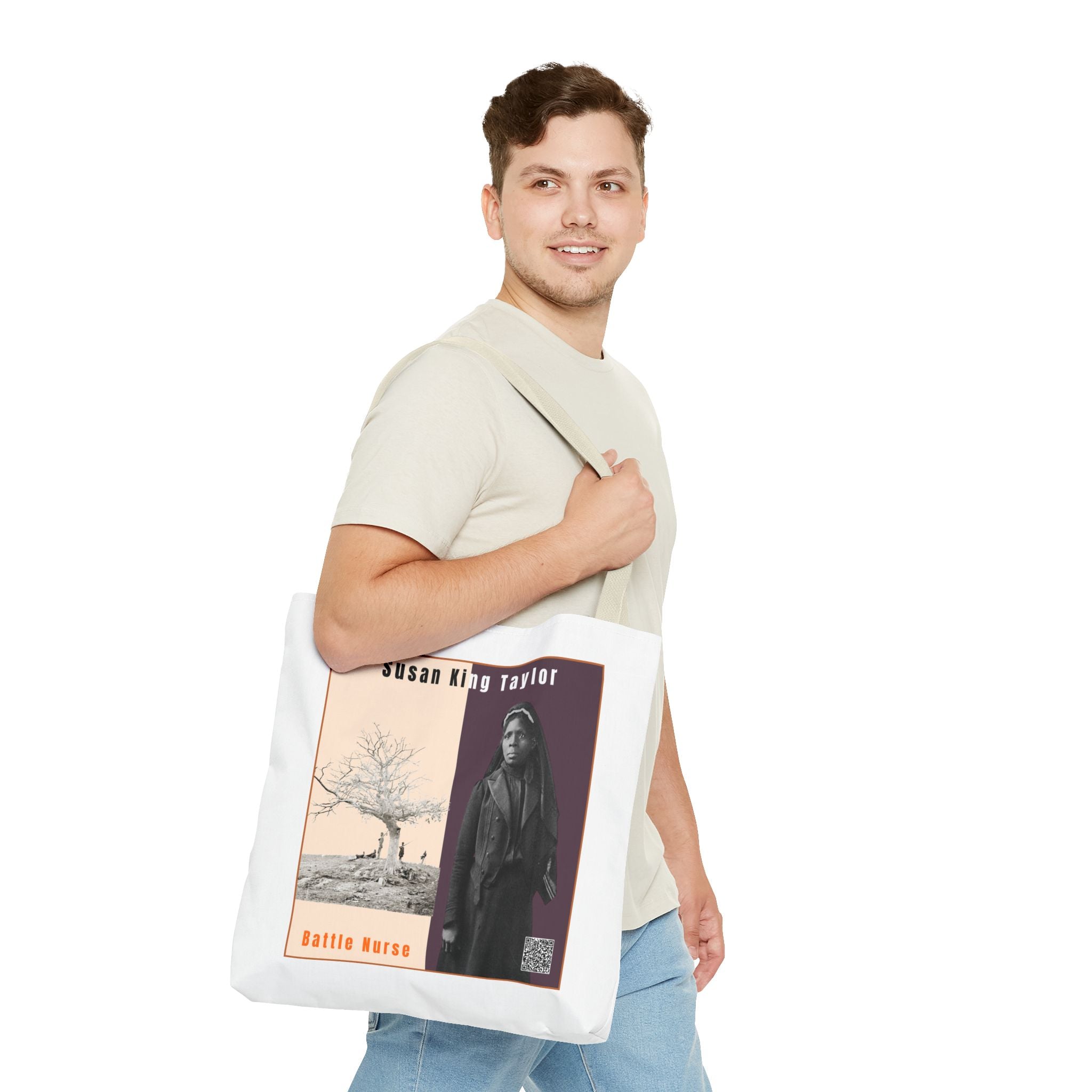 Susan King Taylor Tote Bag (White)