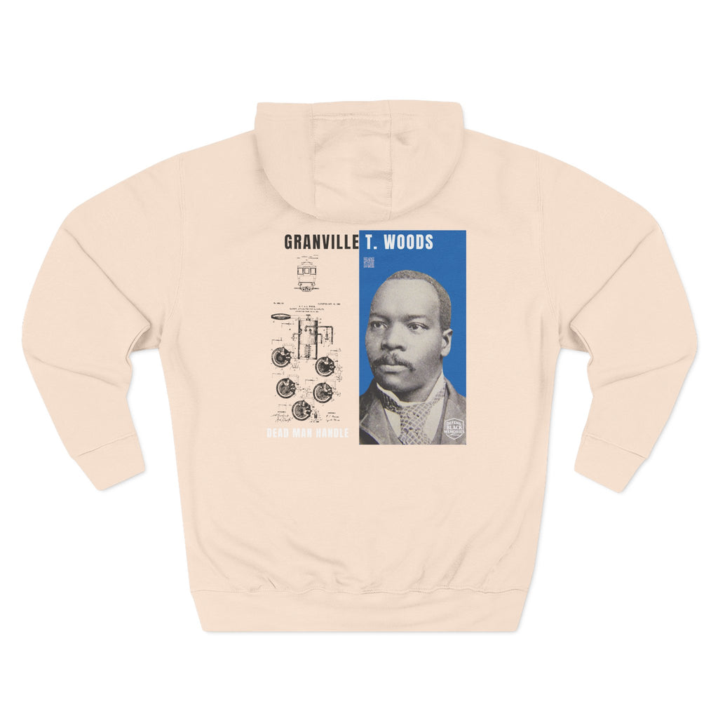 Granville T. Woods, 2 Side, Three-Panel Fleece Hoodie