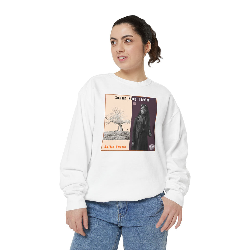 Susie King Taylor: Unisex Garment-Dyed Sweatshirt (City Champs)