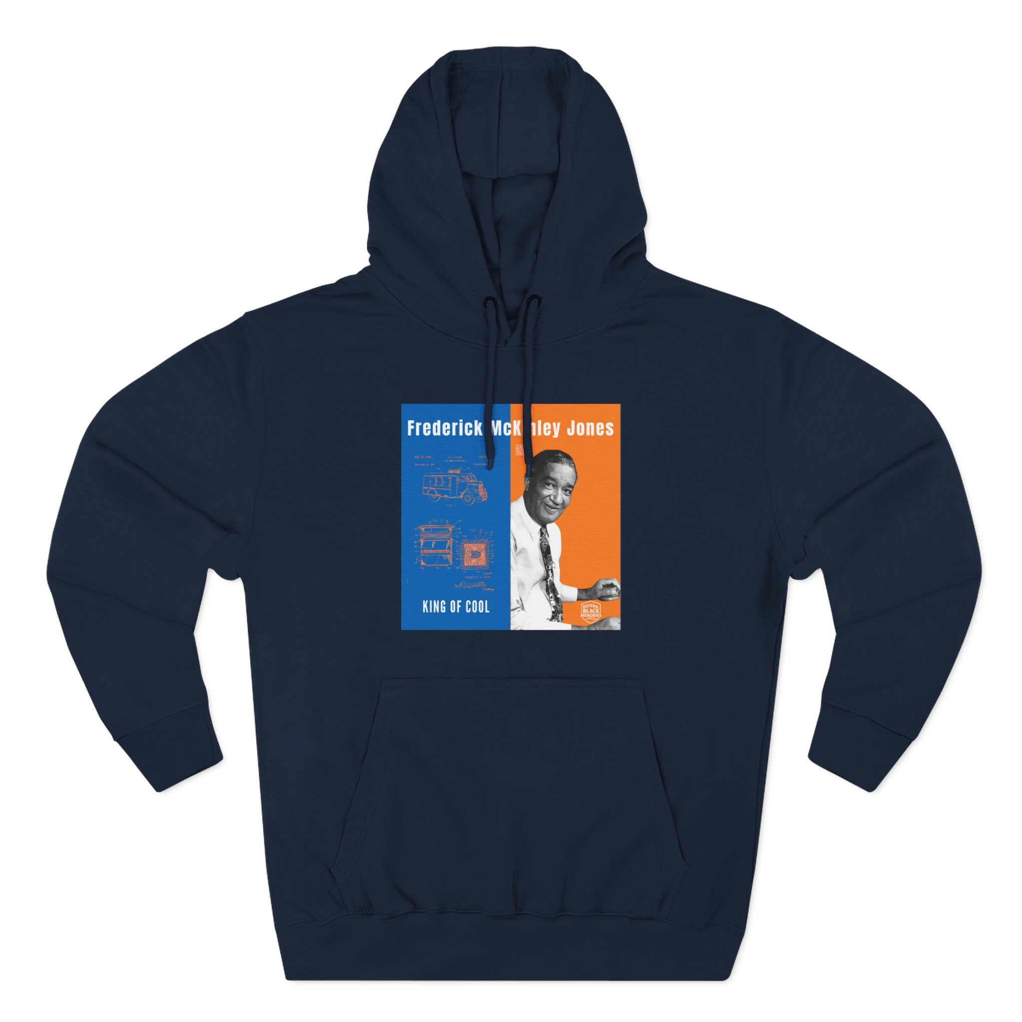 Frederick McKinley Jones, Unisex, Three-panel Historical Portrait Hoodie (City Champs)