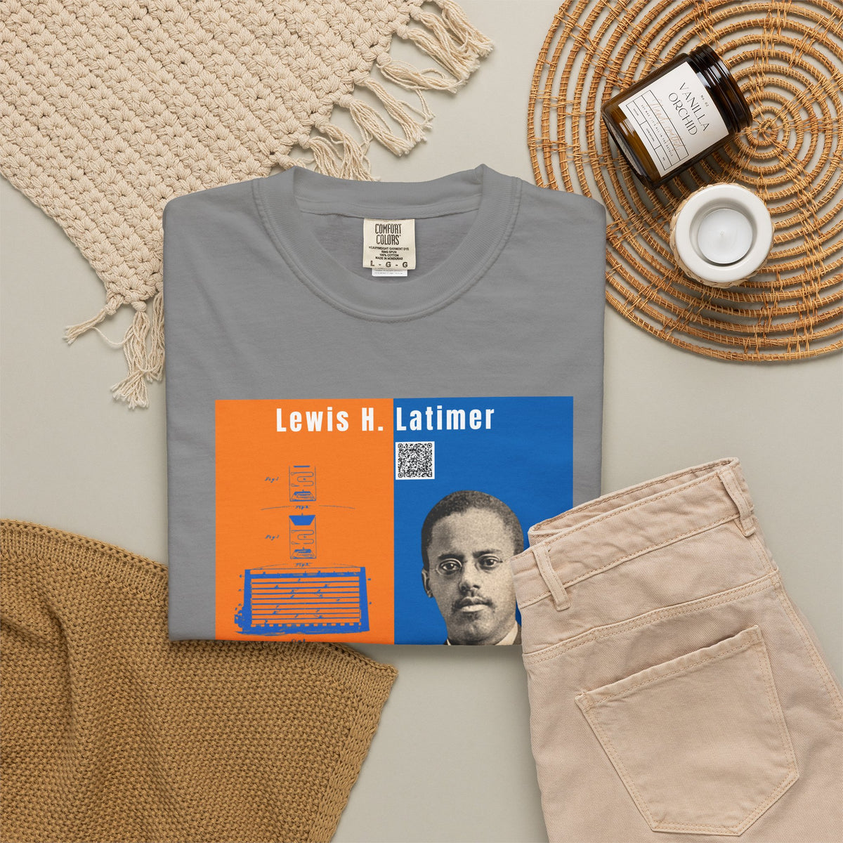 Lewis H. Latimer, Unisex, Historical Portrait T-shirt (City Champs)