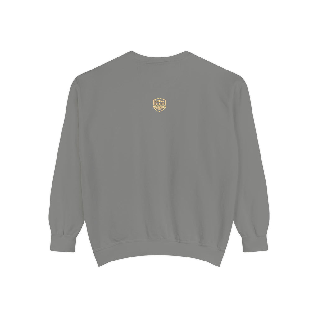 Defend Black Memories: Lewis Latimer Unisex Garment-Dyed Sweatshirt
