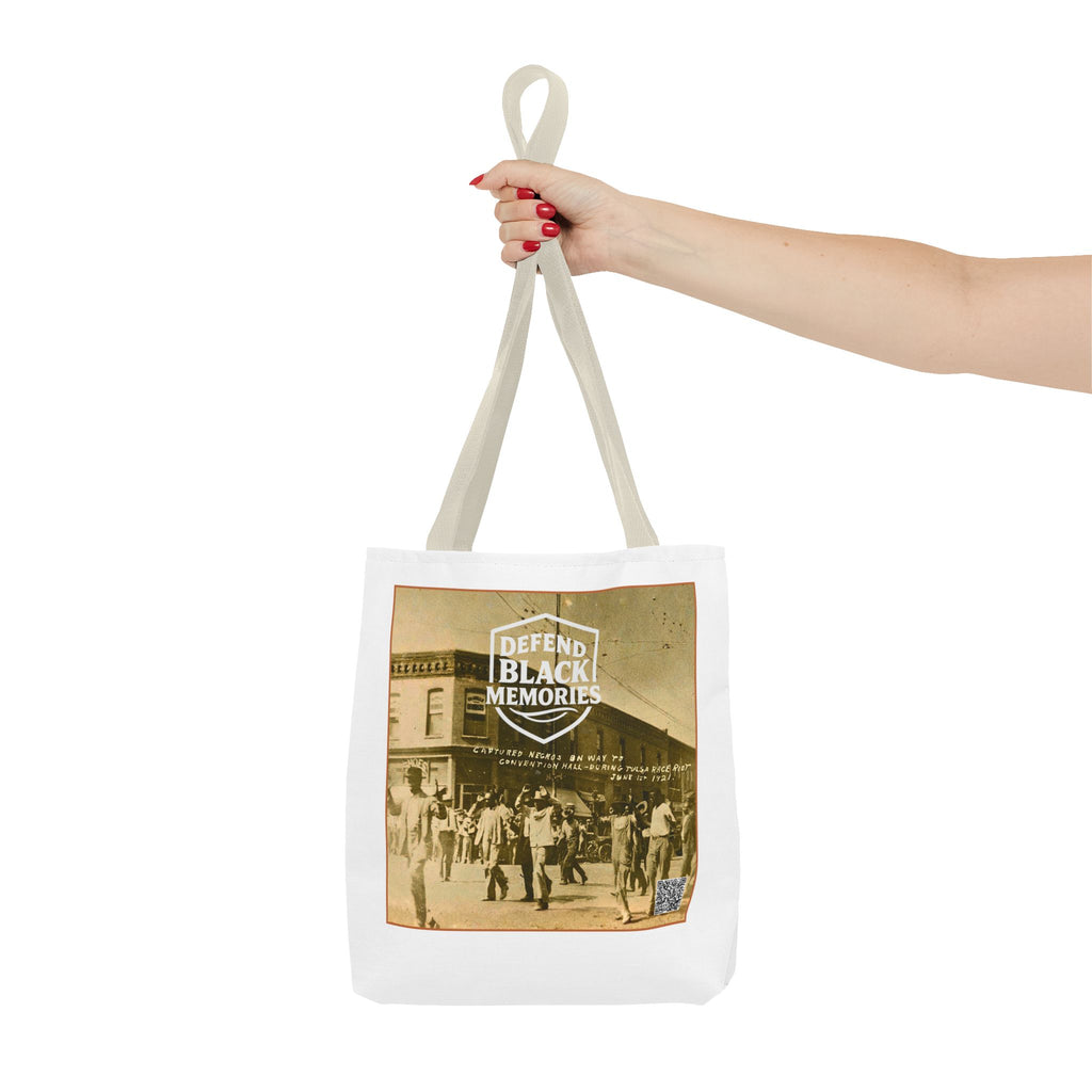 Defend Black Memories:Tulsa Massacre Historical Photo AOP Tote Bag