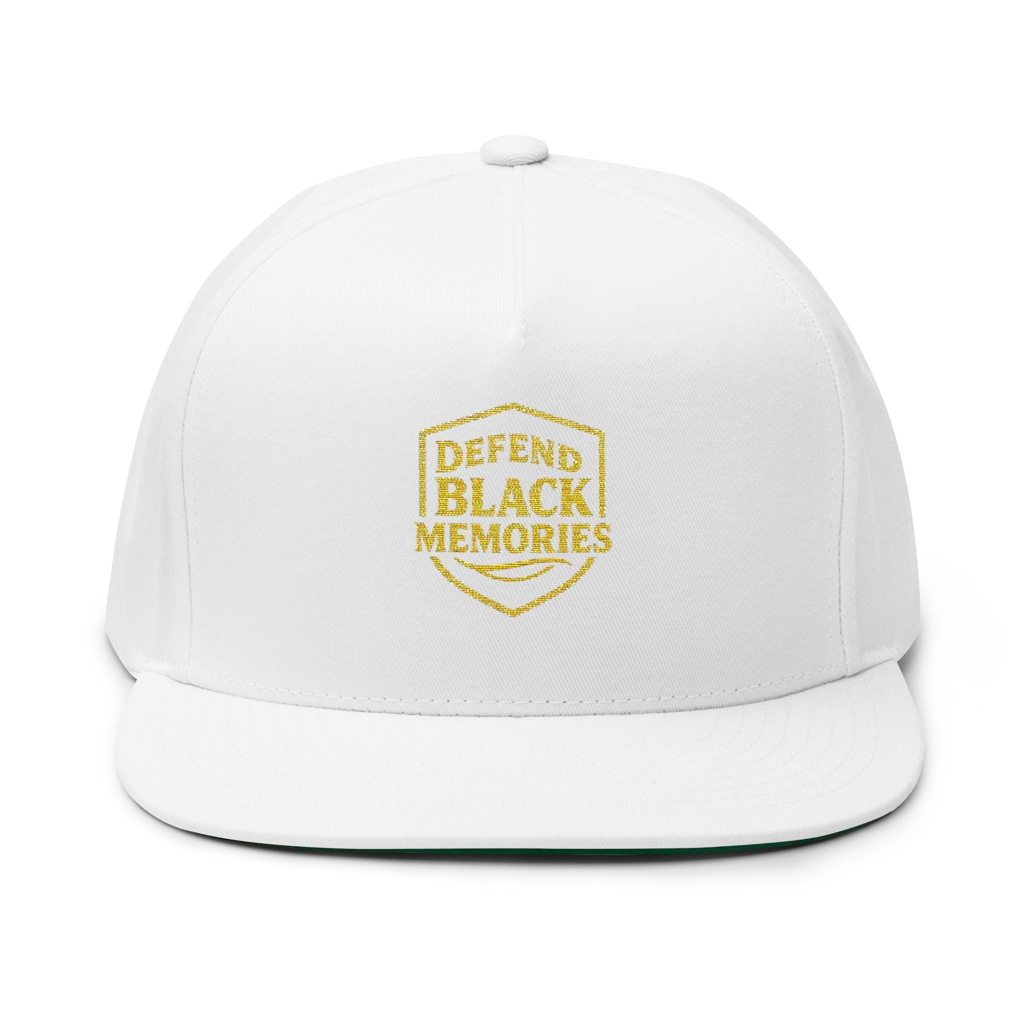 Defend Black Memories Flat Bill Cap (Embroidery)