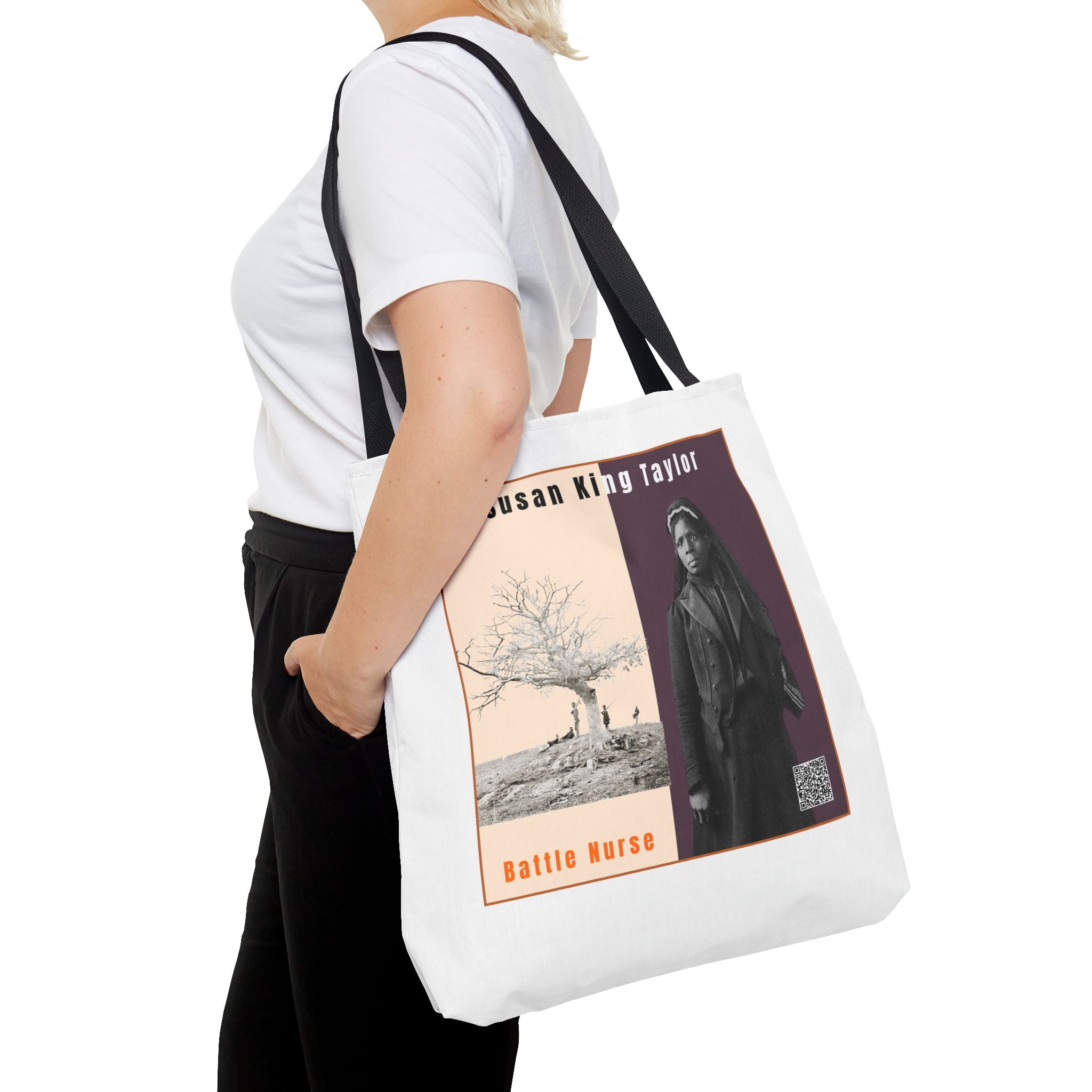 Susan King Taylor Tote Bag (White)