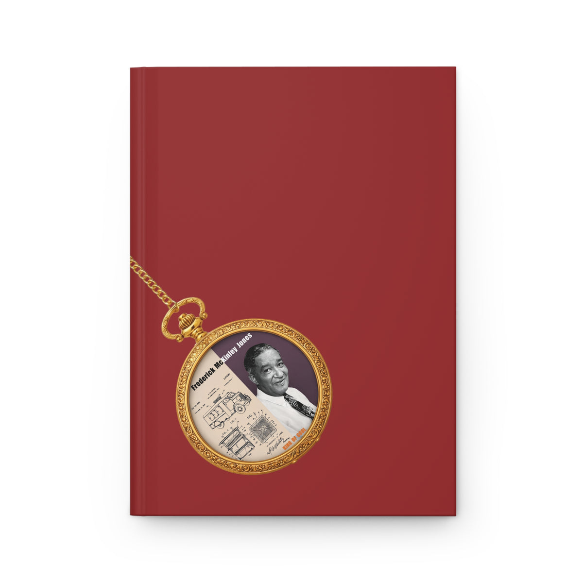 Frederick McKinley Jones Hardcover Journal Matte (Burgundy)