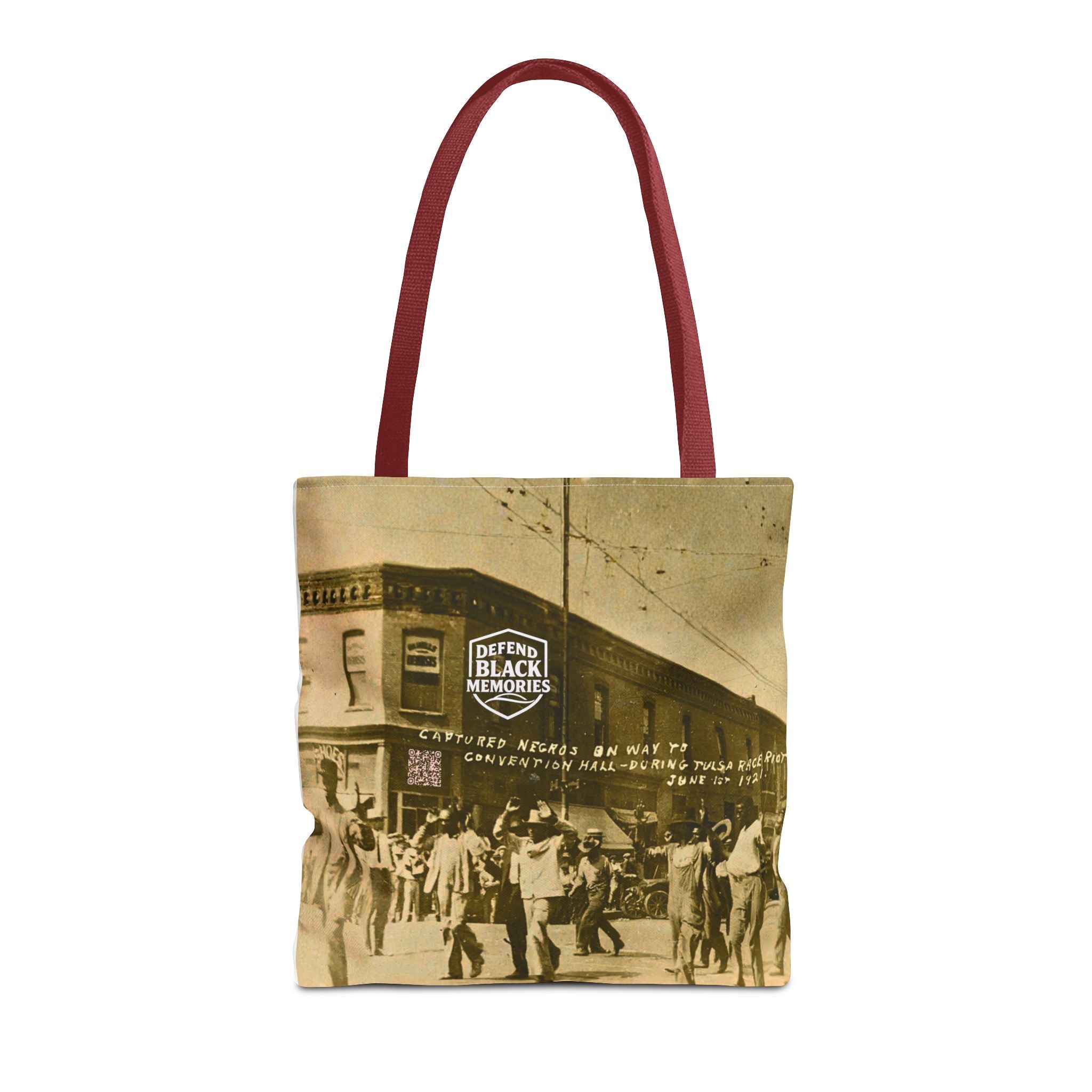 Tulsa Massacre 'Hands Up" Tote Bag (White)