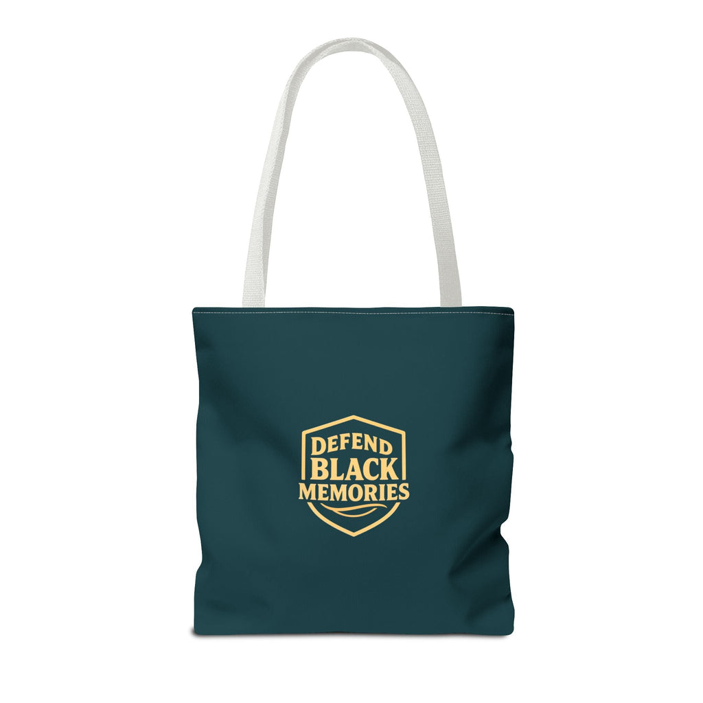 Elijah McCoy 'The Real McCoy' Tote Bag — Inspirational History Tribute (Muted Teal)