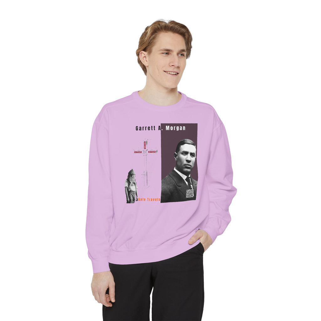 Defend Black Memories: Garrett A. Morgan Unisex Garment-Dyed Sweatshirt